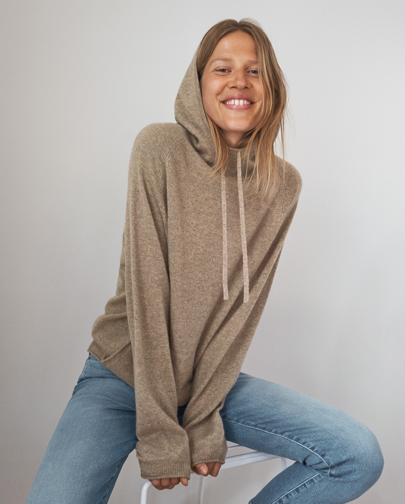 cashmere grey hoodie