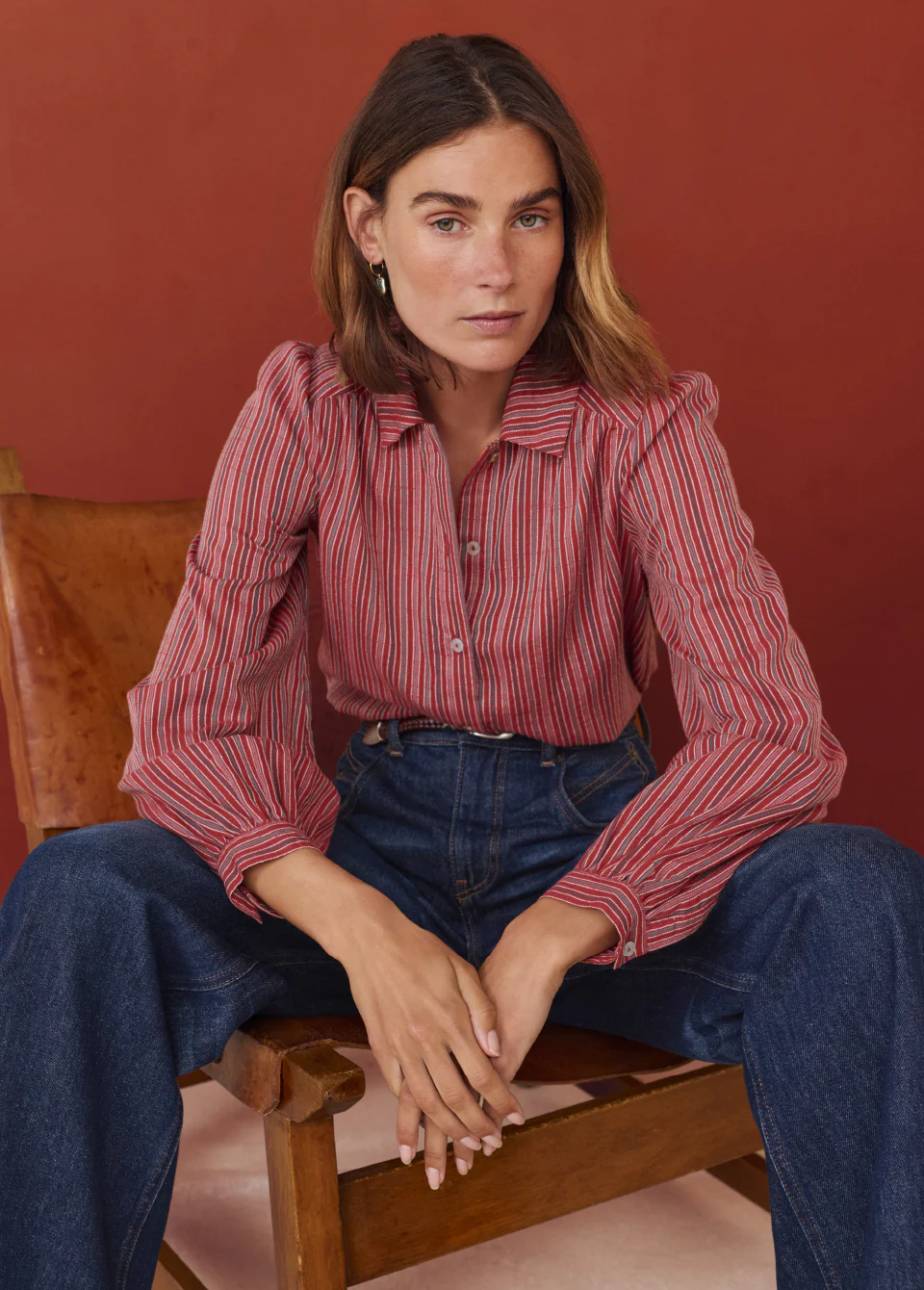 triped blouse