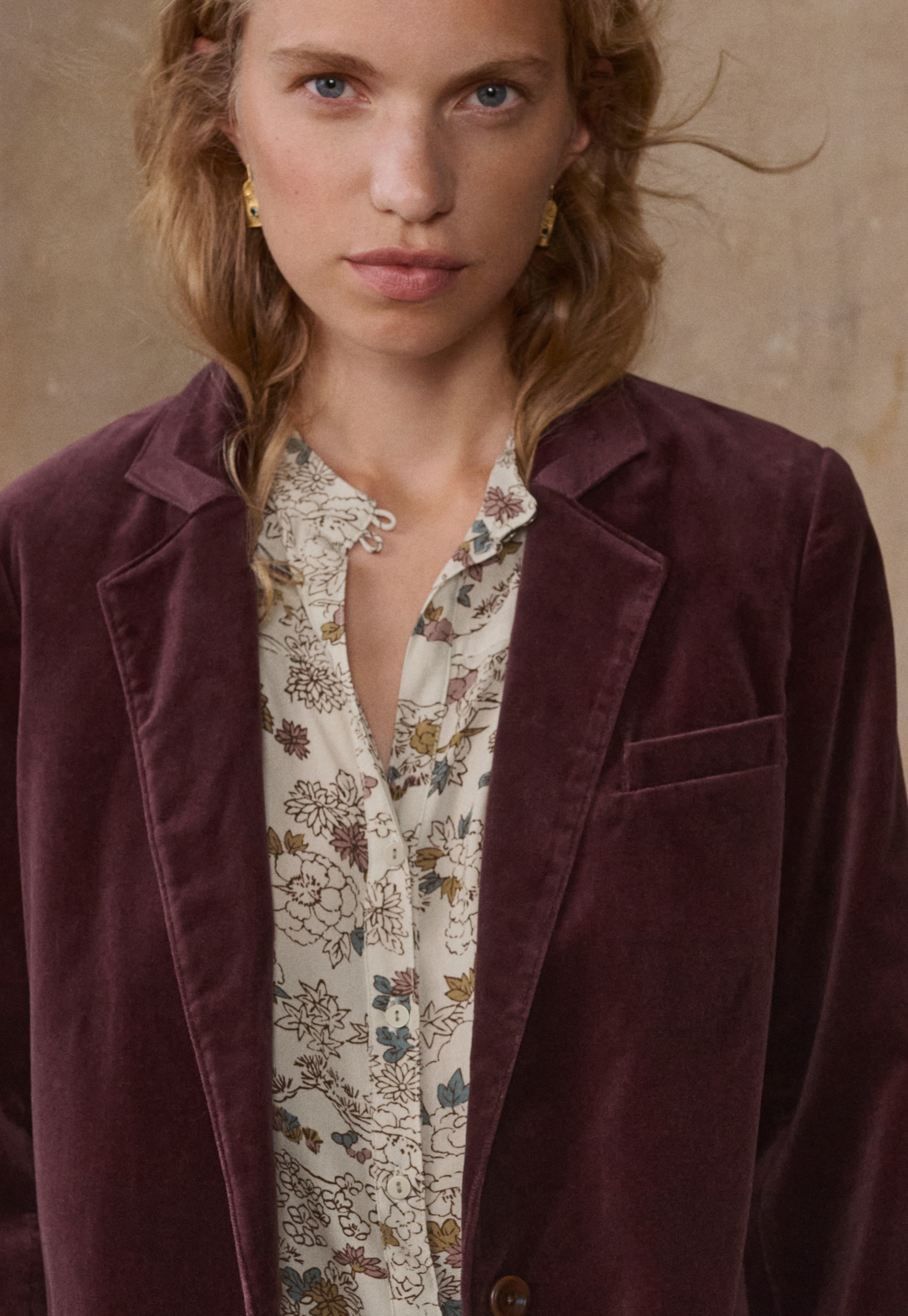 Wrap London - Printed viscose blouse