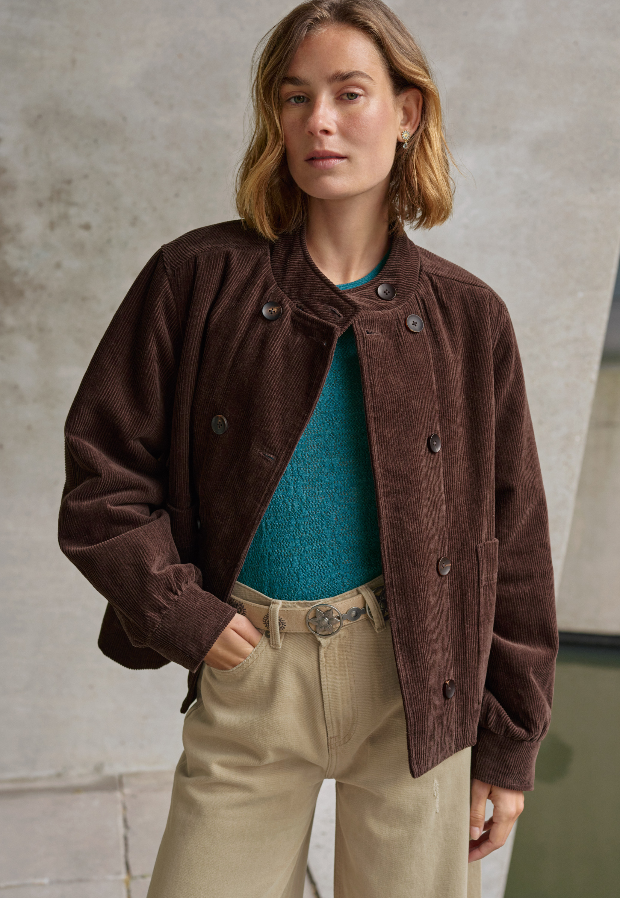 Wrap London - Wool lace-knit sweater