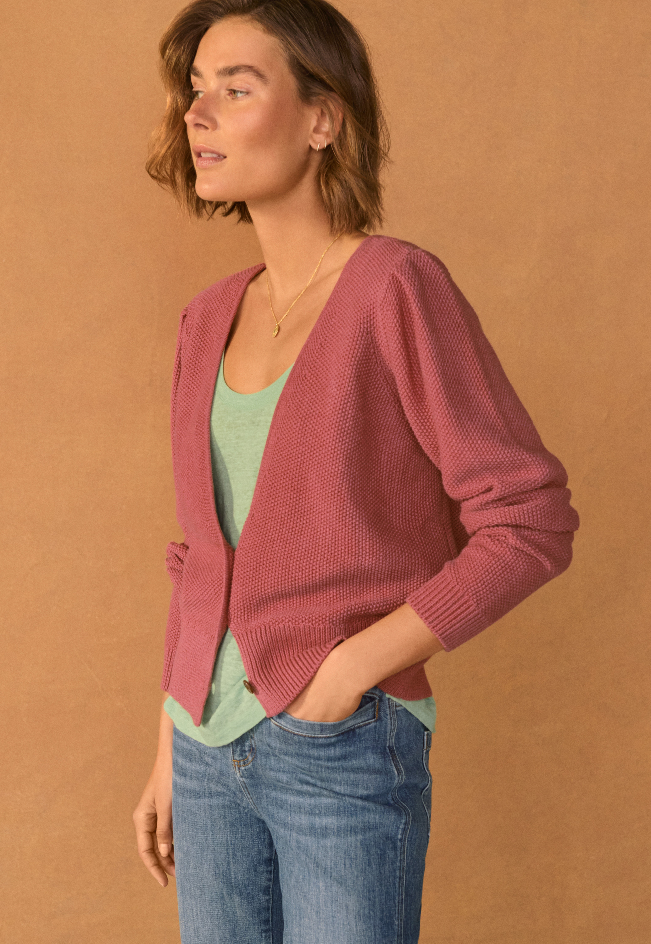 うさと　カーディガン Wrap London - Organic cotton blend cardigan