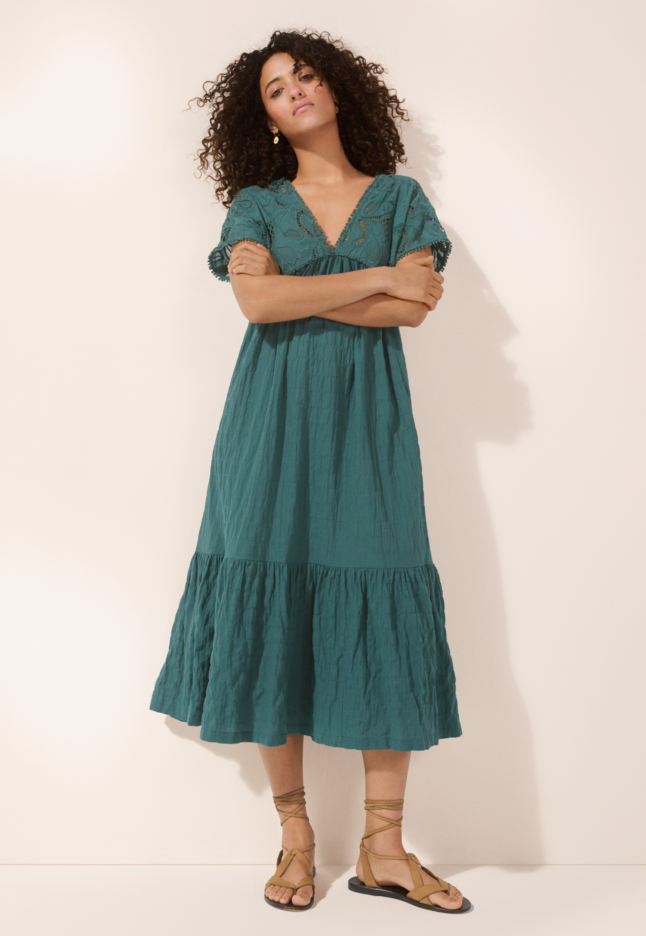 Wrap London - Cotton broderie dress