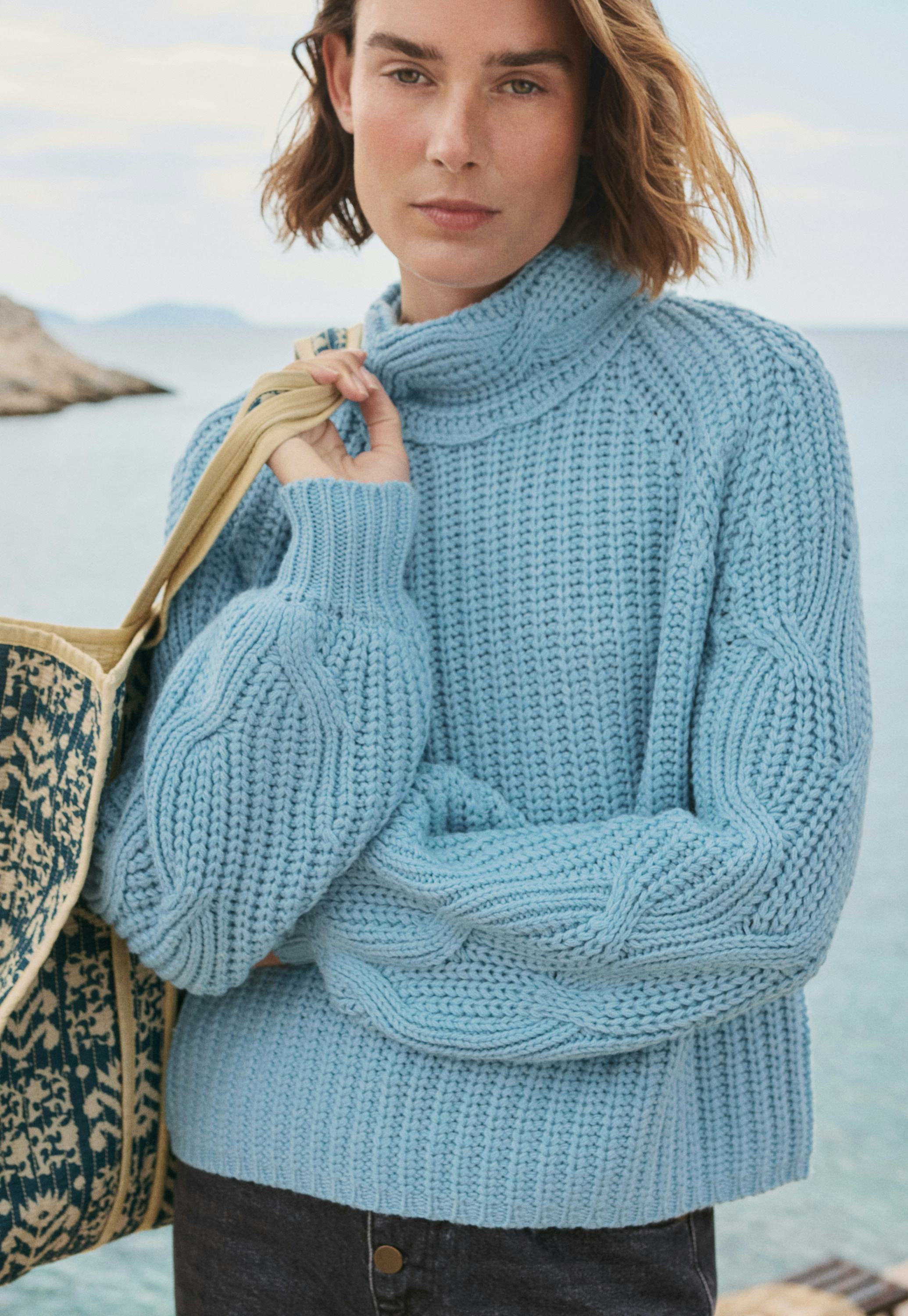 Cable Knit Jumper Best Warm Jumpers Uk Mens Chunky British Wool