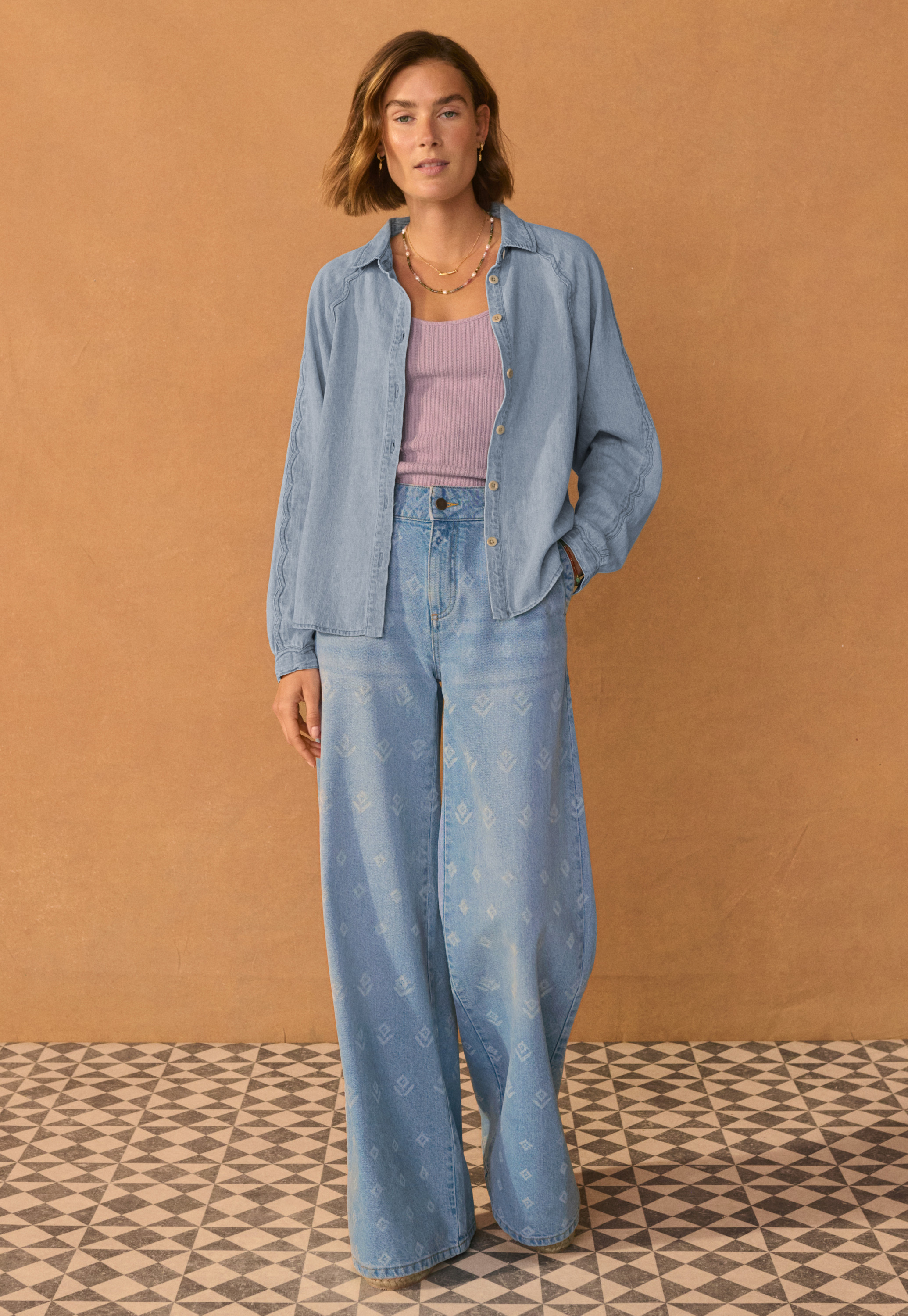トップス NATURAL COTTON CHAMBRAY 5oz-Cote d'Ivoire-cotton-Selvedge-Chambray-Shirt