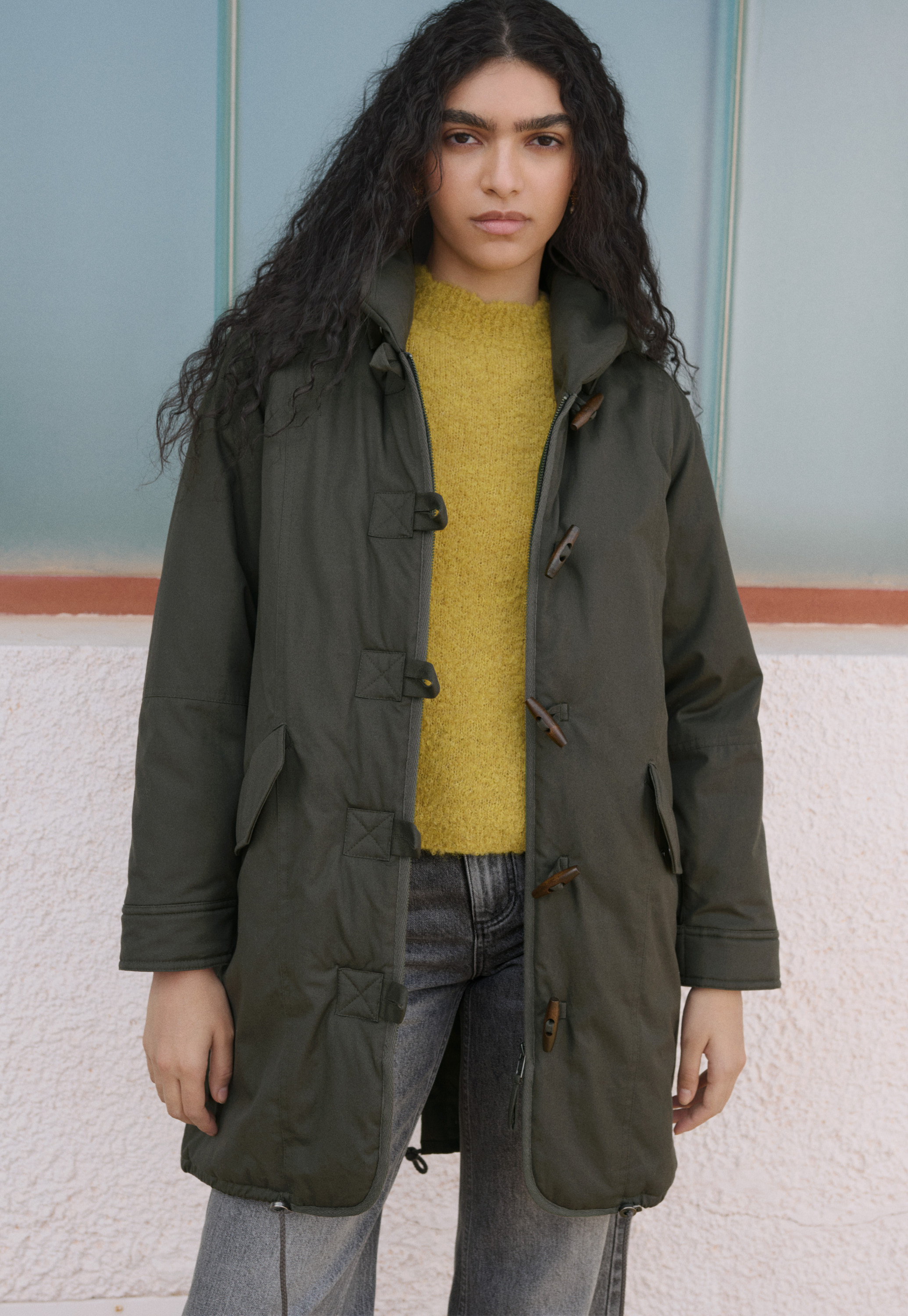 Wrap London - Cotton shawl parka