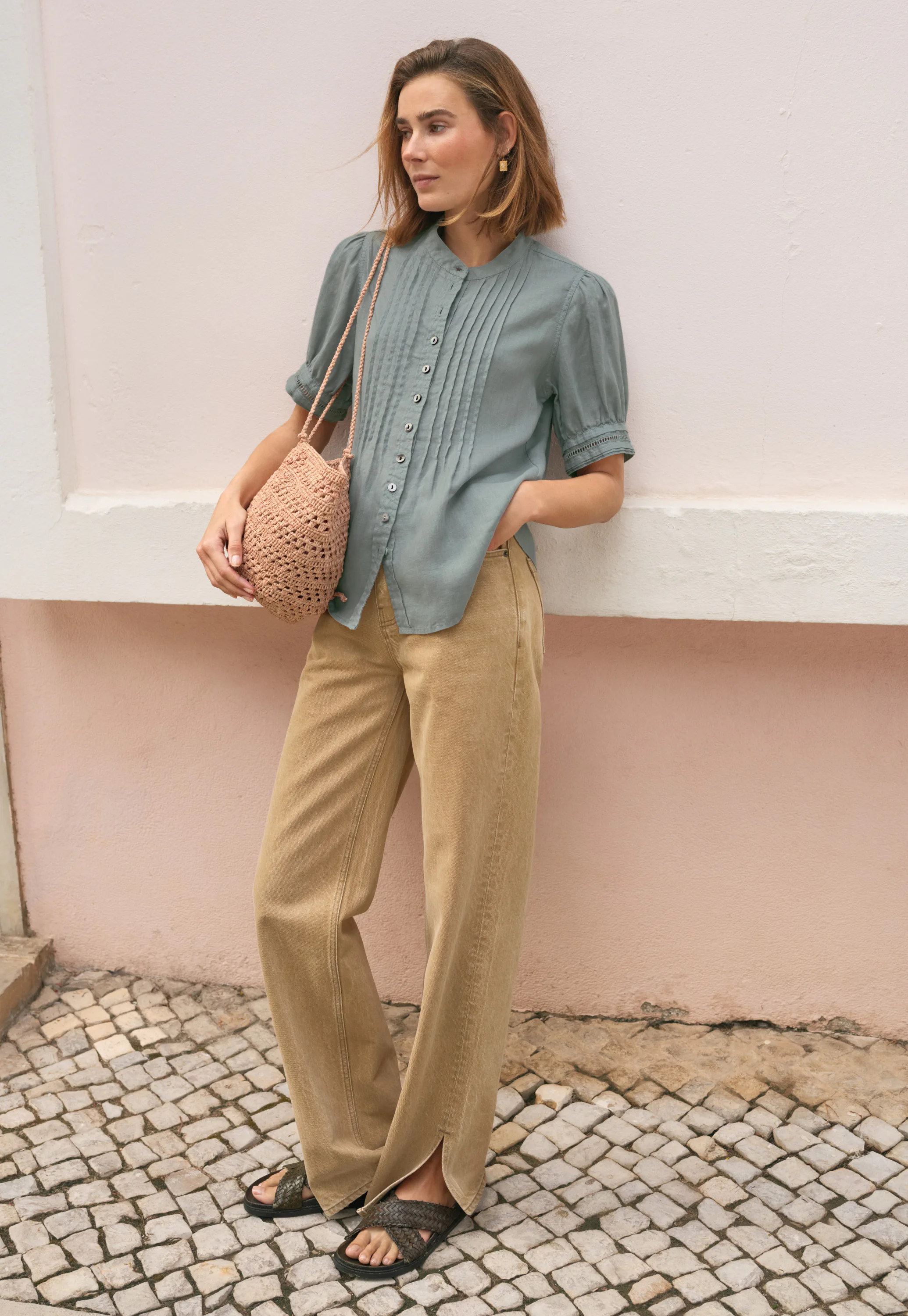 Wrap London - Short-sleeve linen shirt Wrap London - Short-sleeve linen shirt