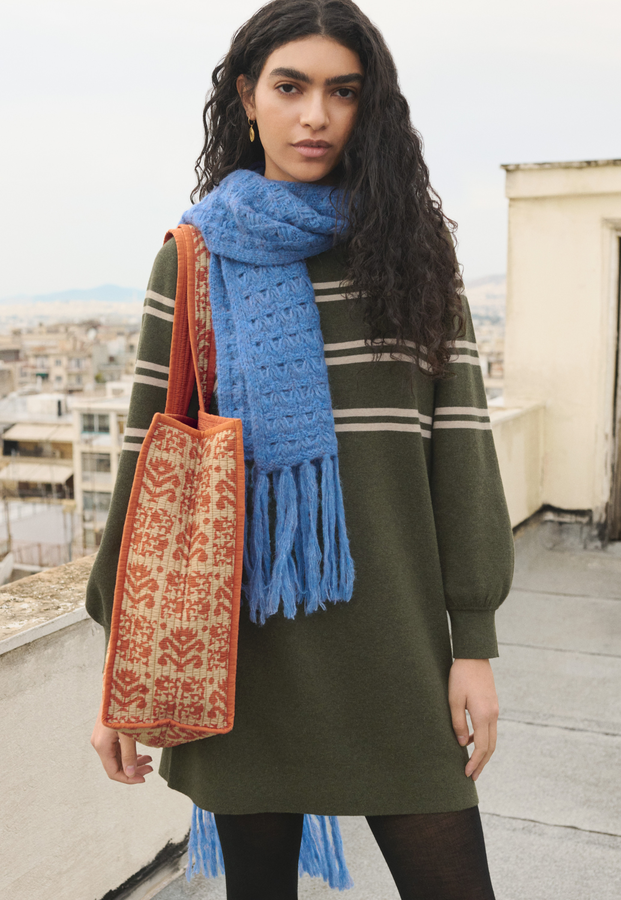 Wrap London Organic cotton striped dress