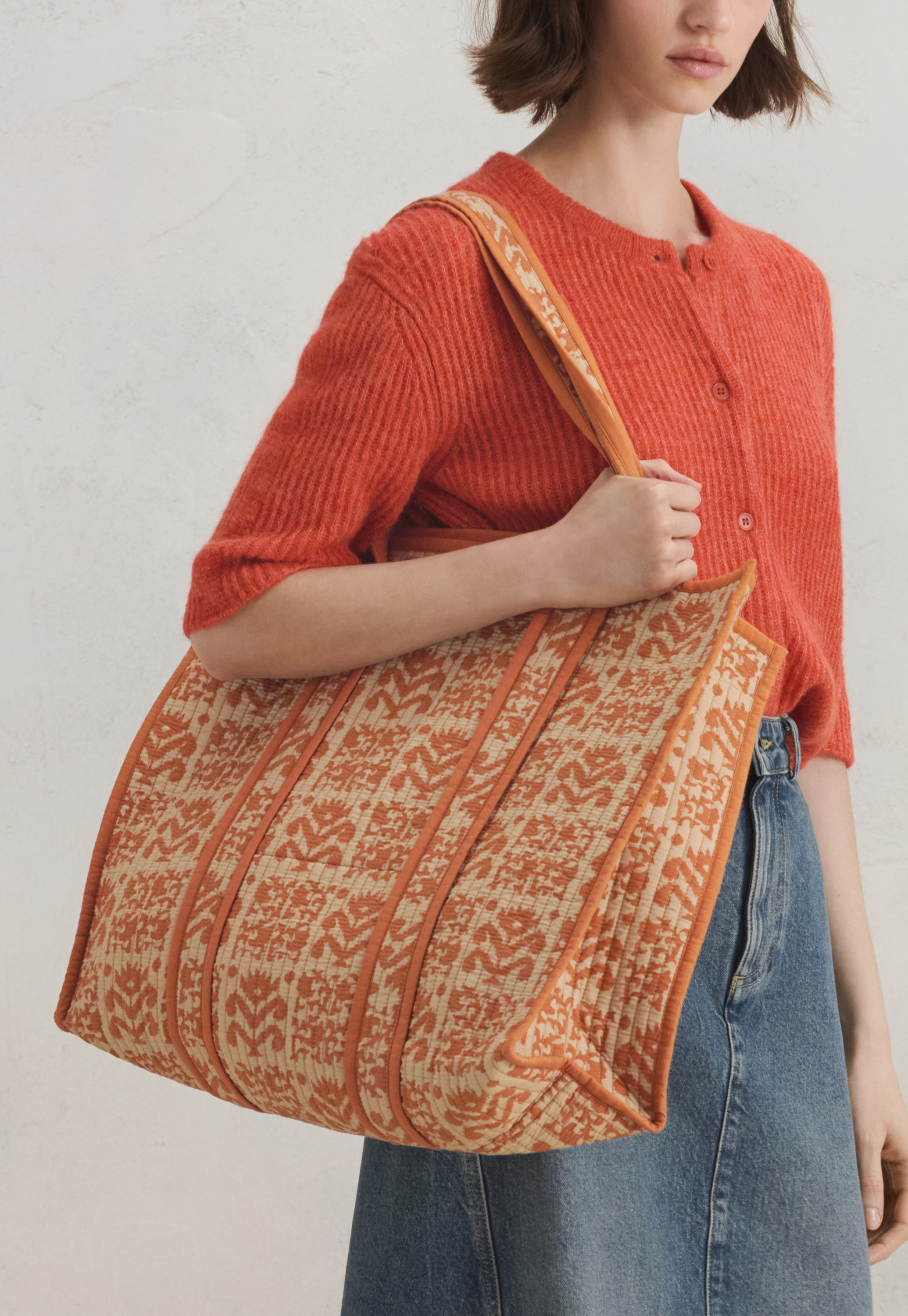 ショルダーバッグ・ポシェット GREEN STUFF Loose fit rope shopper bag 57 linen beige linen s-l1200.jpg