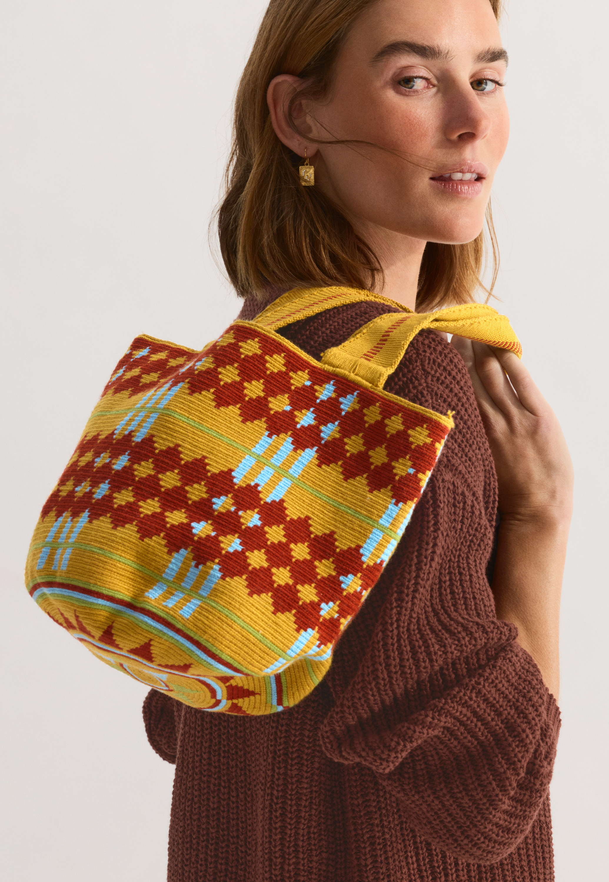 Wrap London - Woven small tote bag