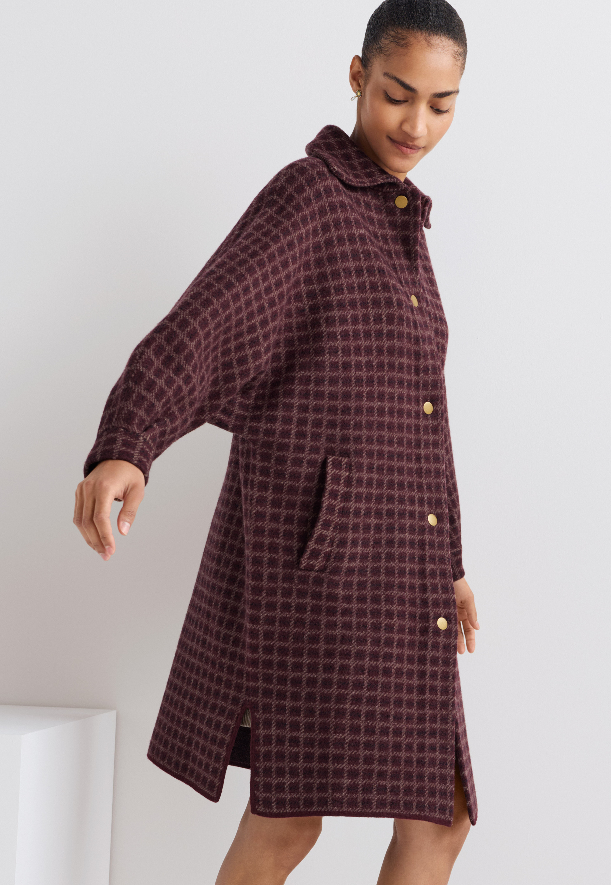Wrap London - Boiled wool checked jacket