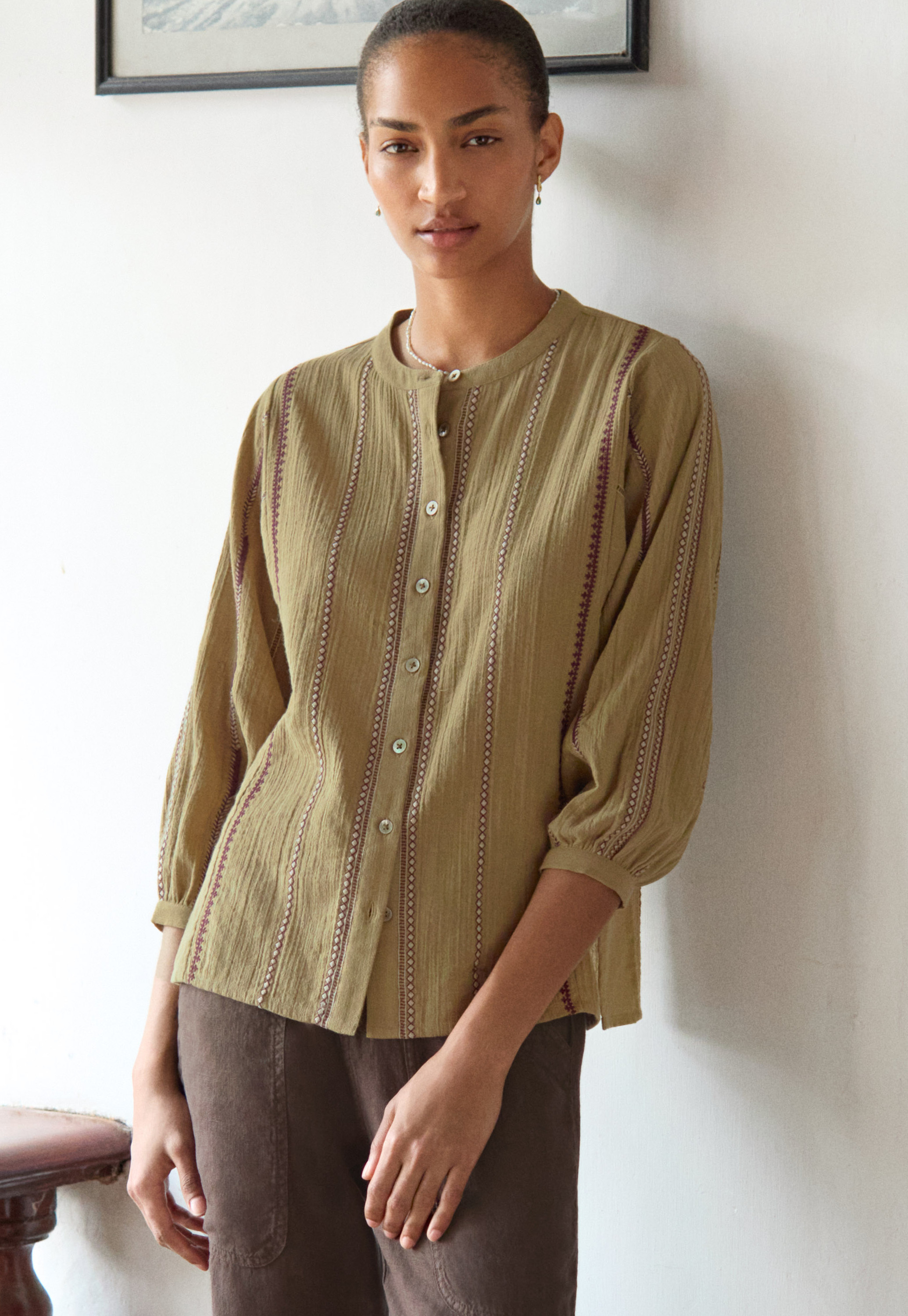 Wrap London - Cotton gauze loose-fit shirt