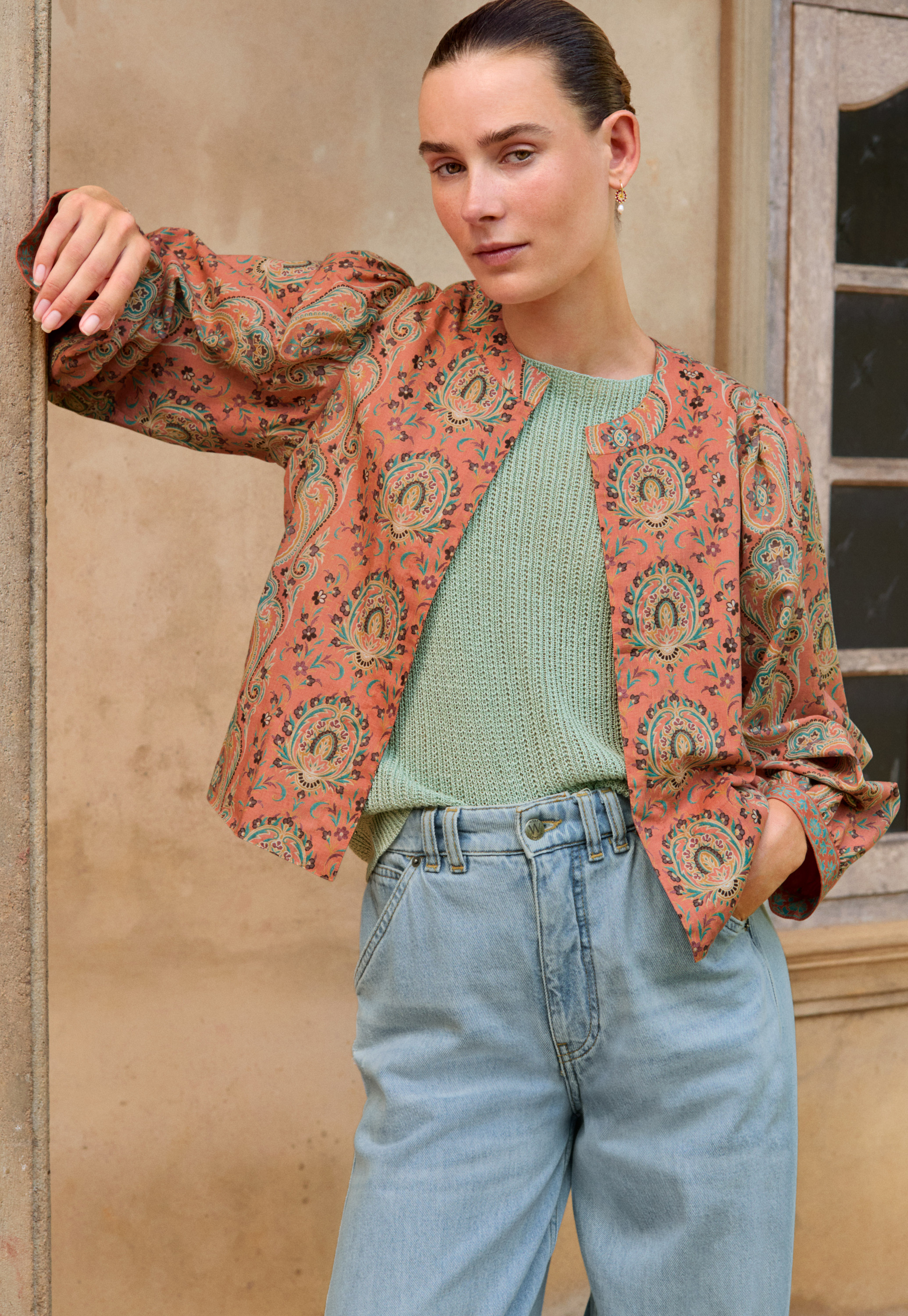 Wrap London - Reversible printed cotton jacket