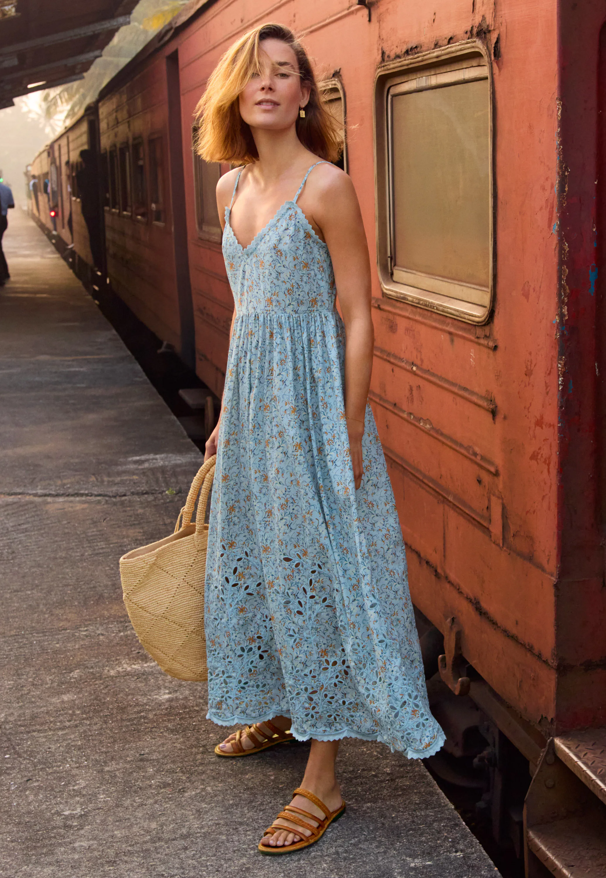 Printed cotton sundress Printed cotton sundress