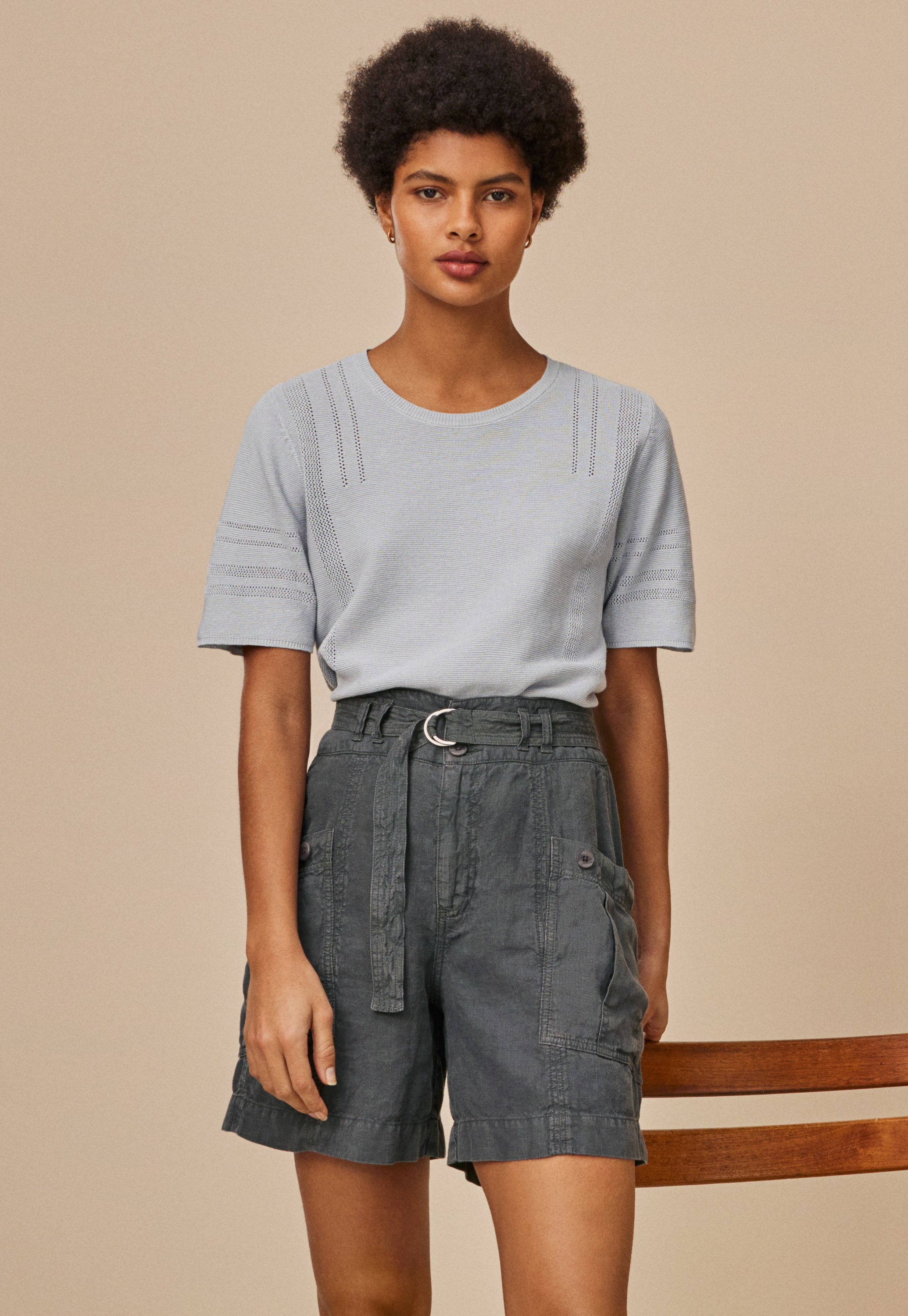 linen shorts