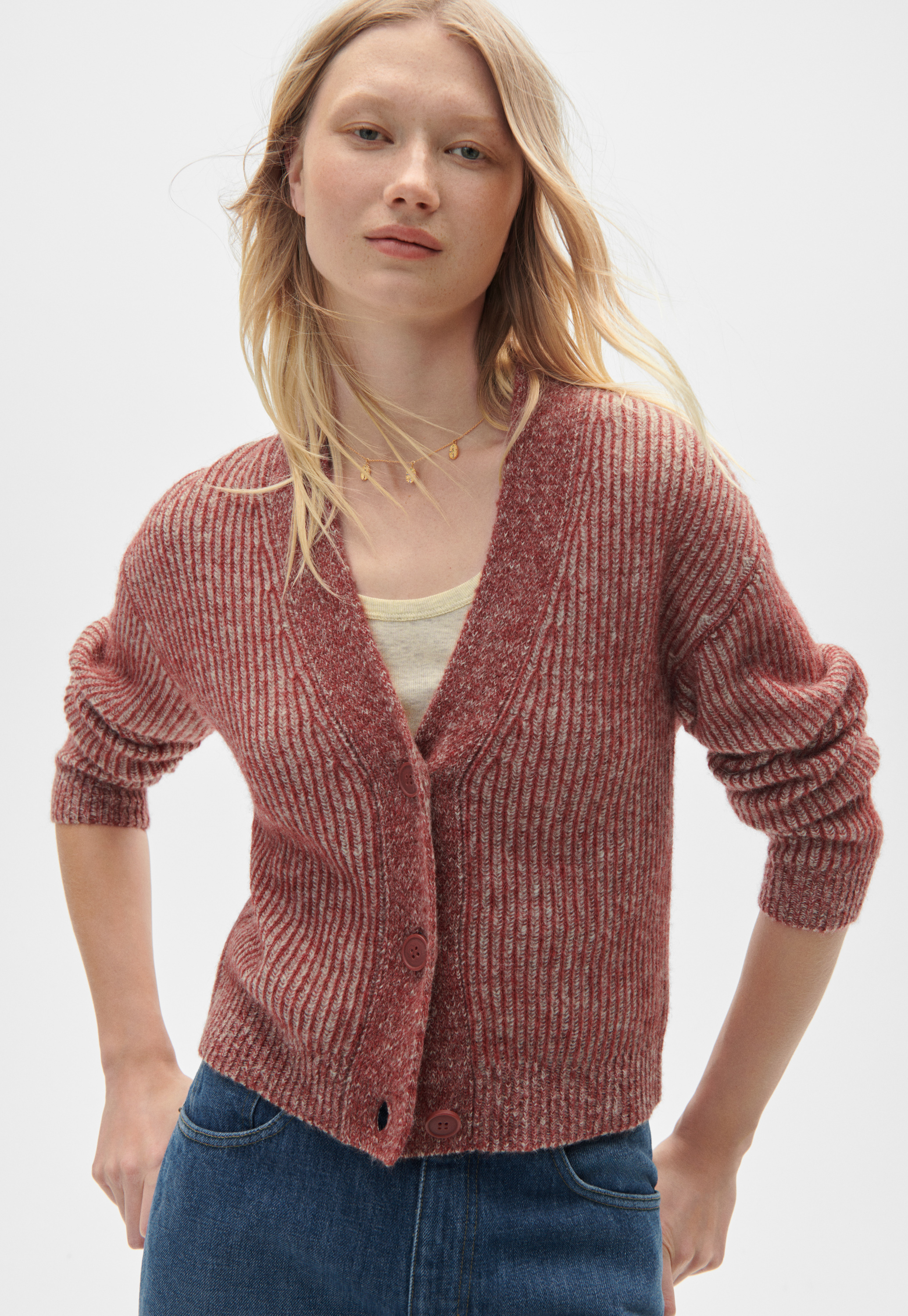 トップス ALPACA KNIT SHIRT CARDIGAN LIDNM / Llife ONLINE STORE / ALPACA KNIT SHIRT CARDIGAN