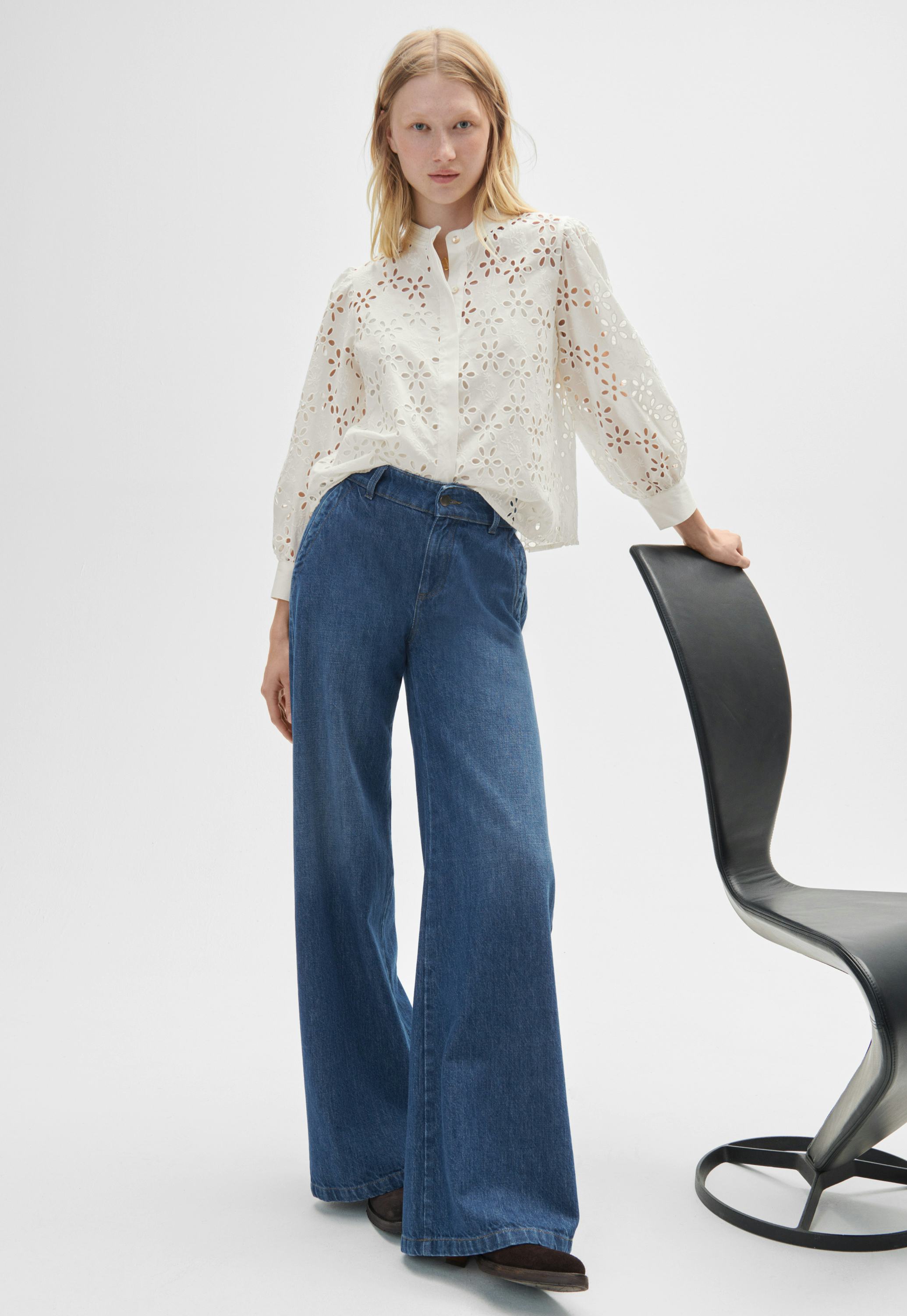 Wrap London Full length wide-leg jeans