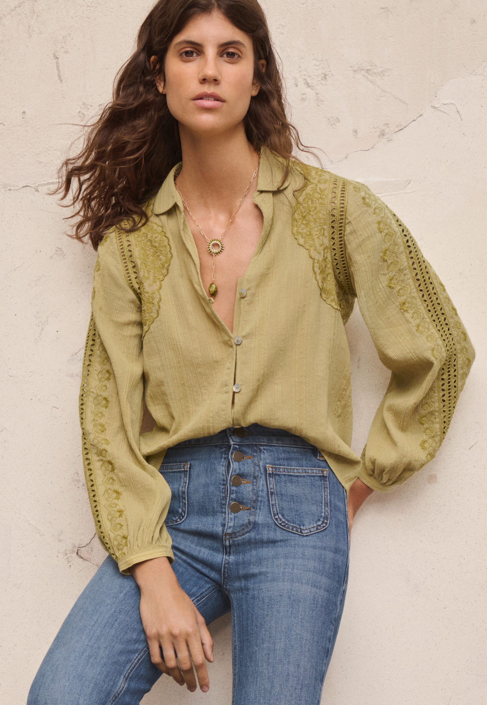 トップス Soor Ploom Ramona Blouse - Khadi soor ploom Ramona Blouse Khadi 1y