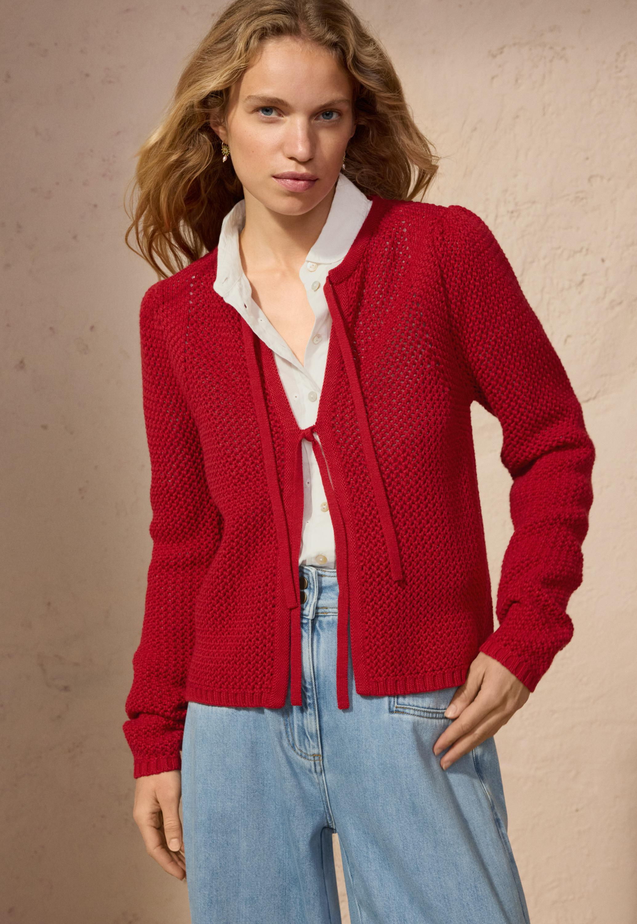 【爆売り！】 Wrap London cardigan tie-front cotton organic & Wool - 小物