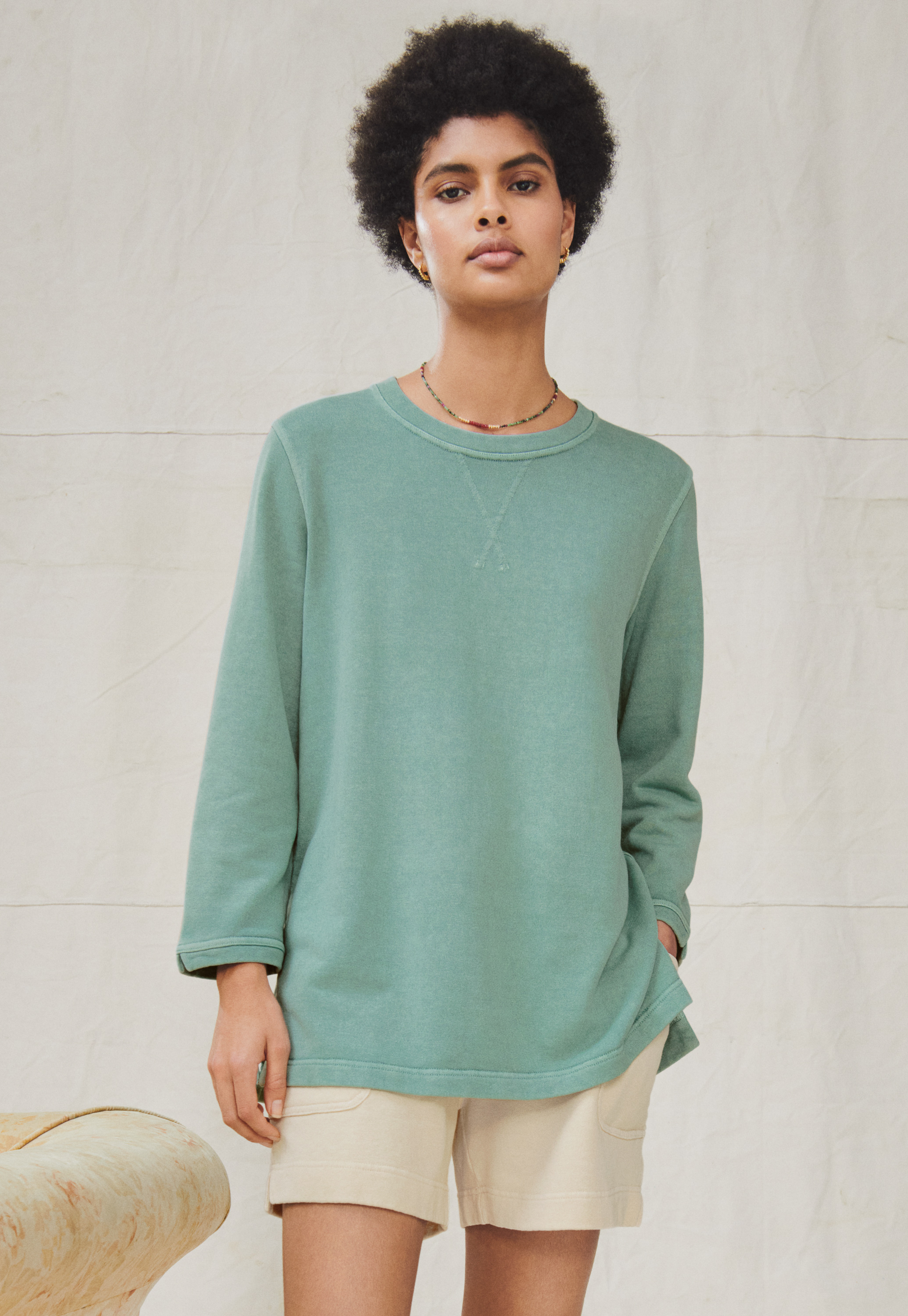 Hemp \u0026 organic cotton side-zip tunic