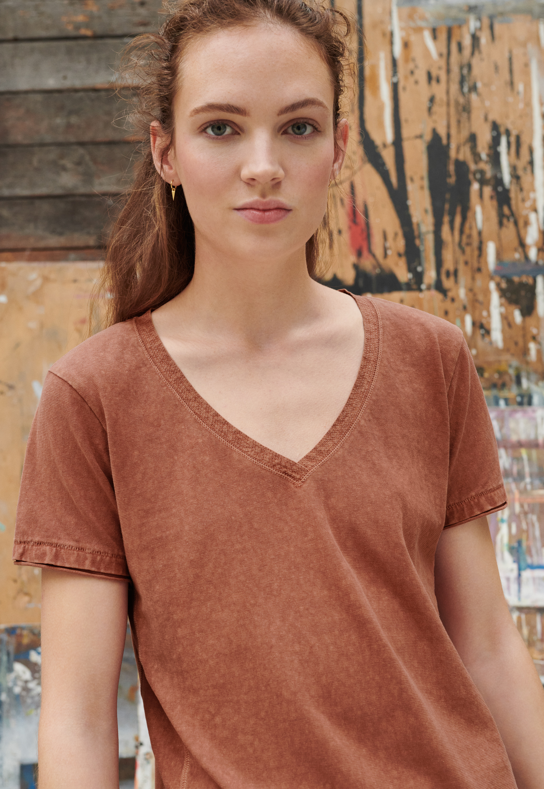 Hemp v neck t shirt Clearance