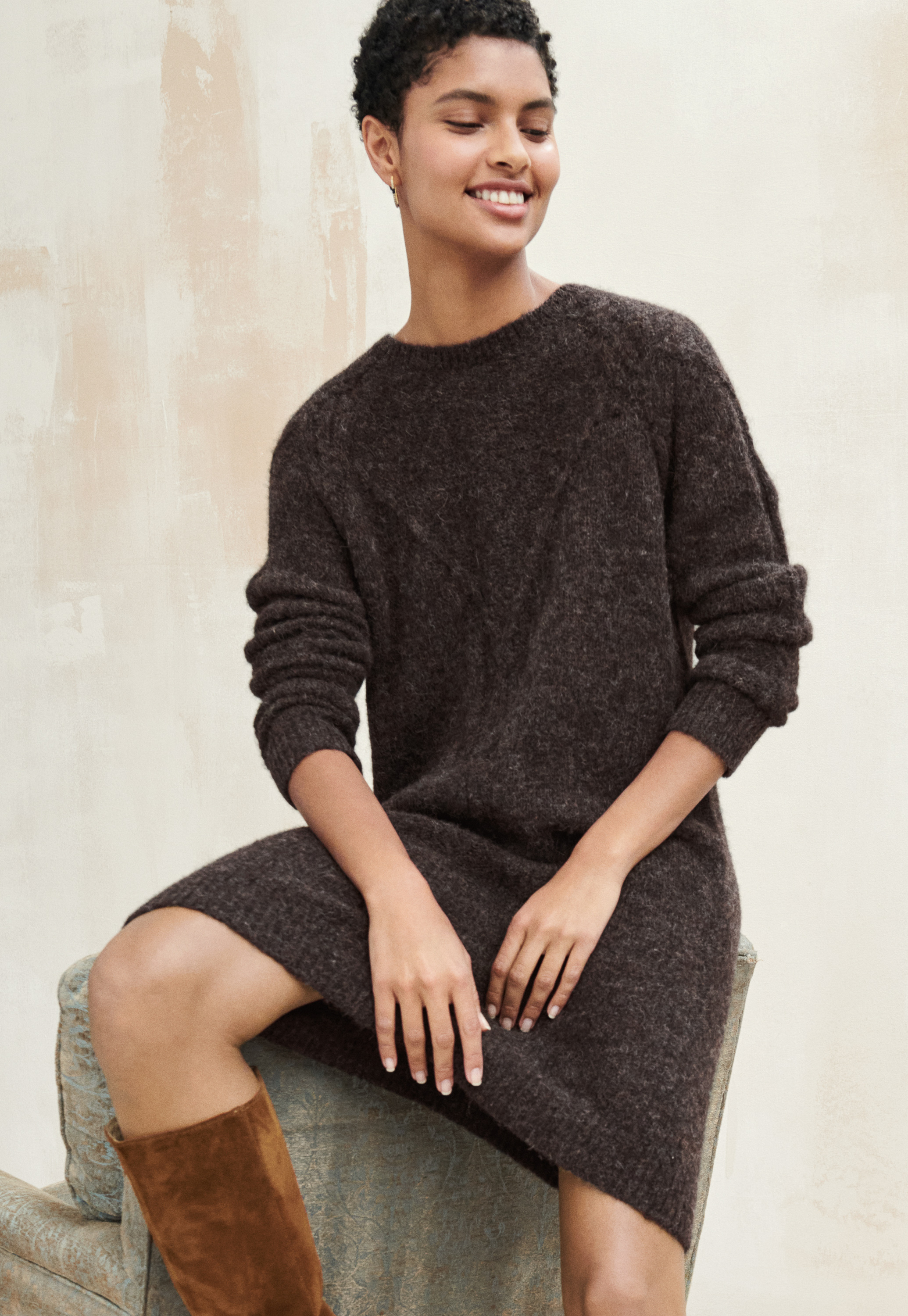 Wrap London - Alpaca blend knitted dress