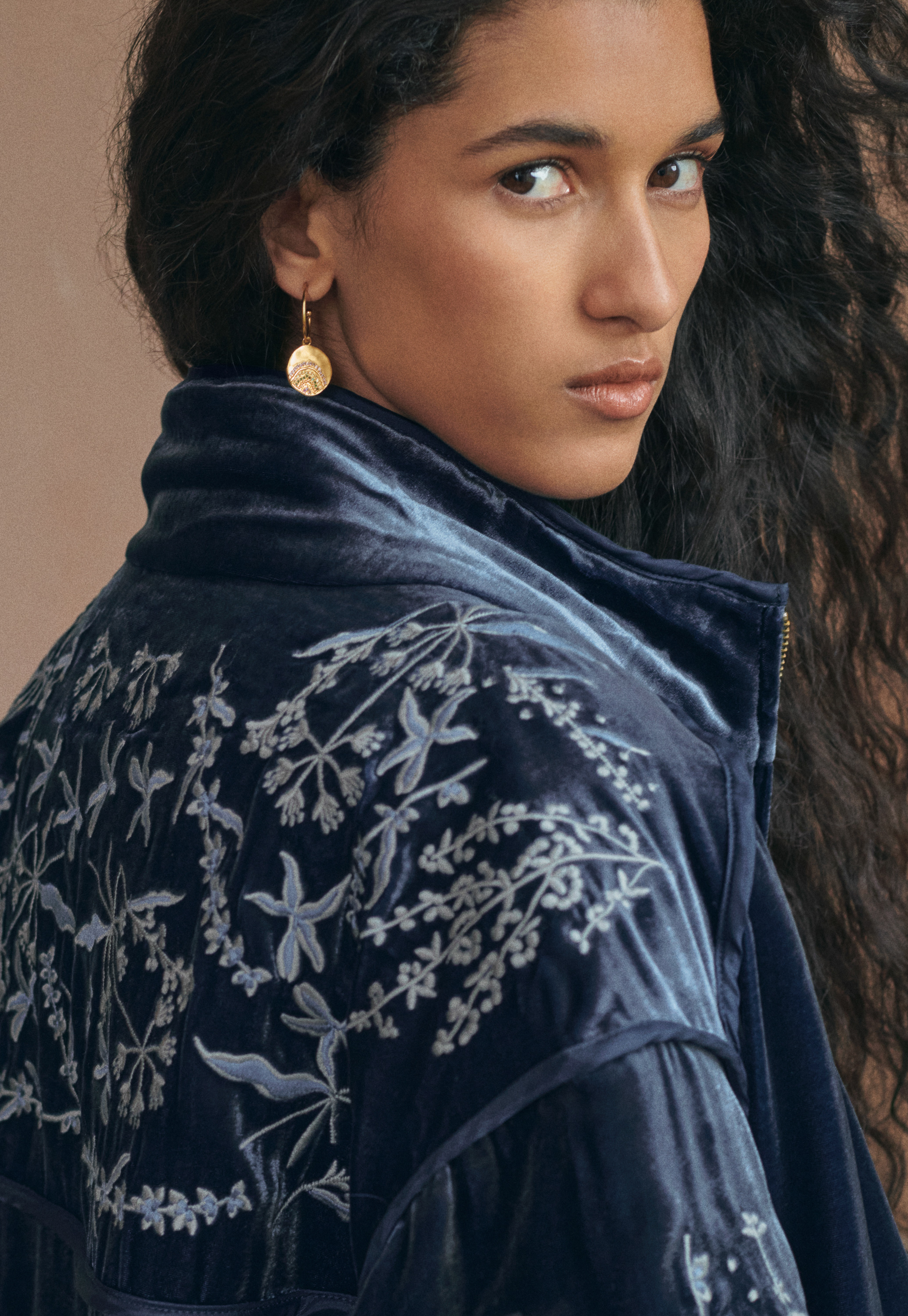 Wrap London - Embroidered velvet jacket