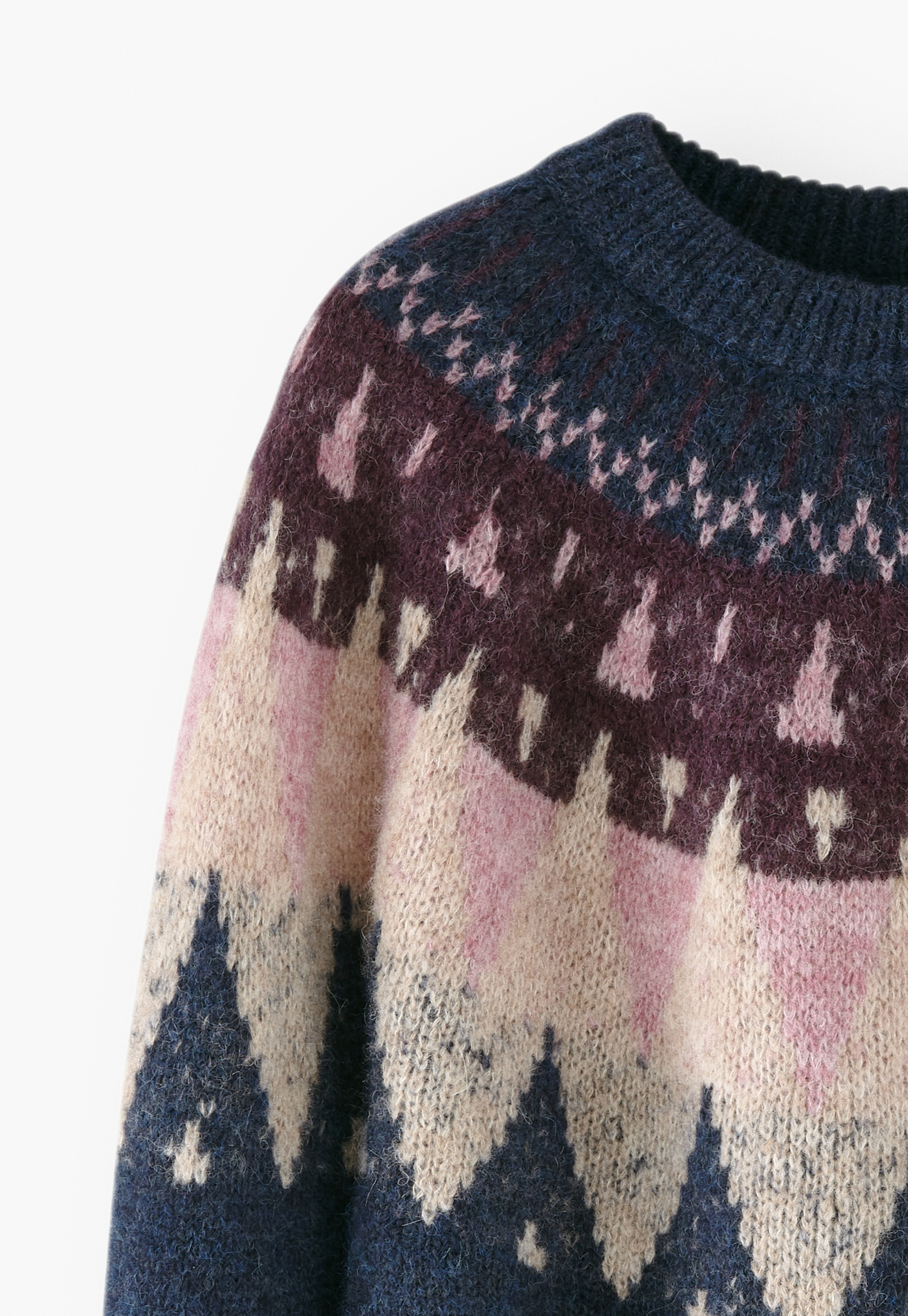 Wrap London - Alpaca-blend yoke-detail sweater