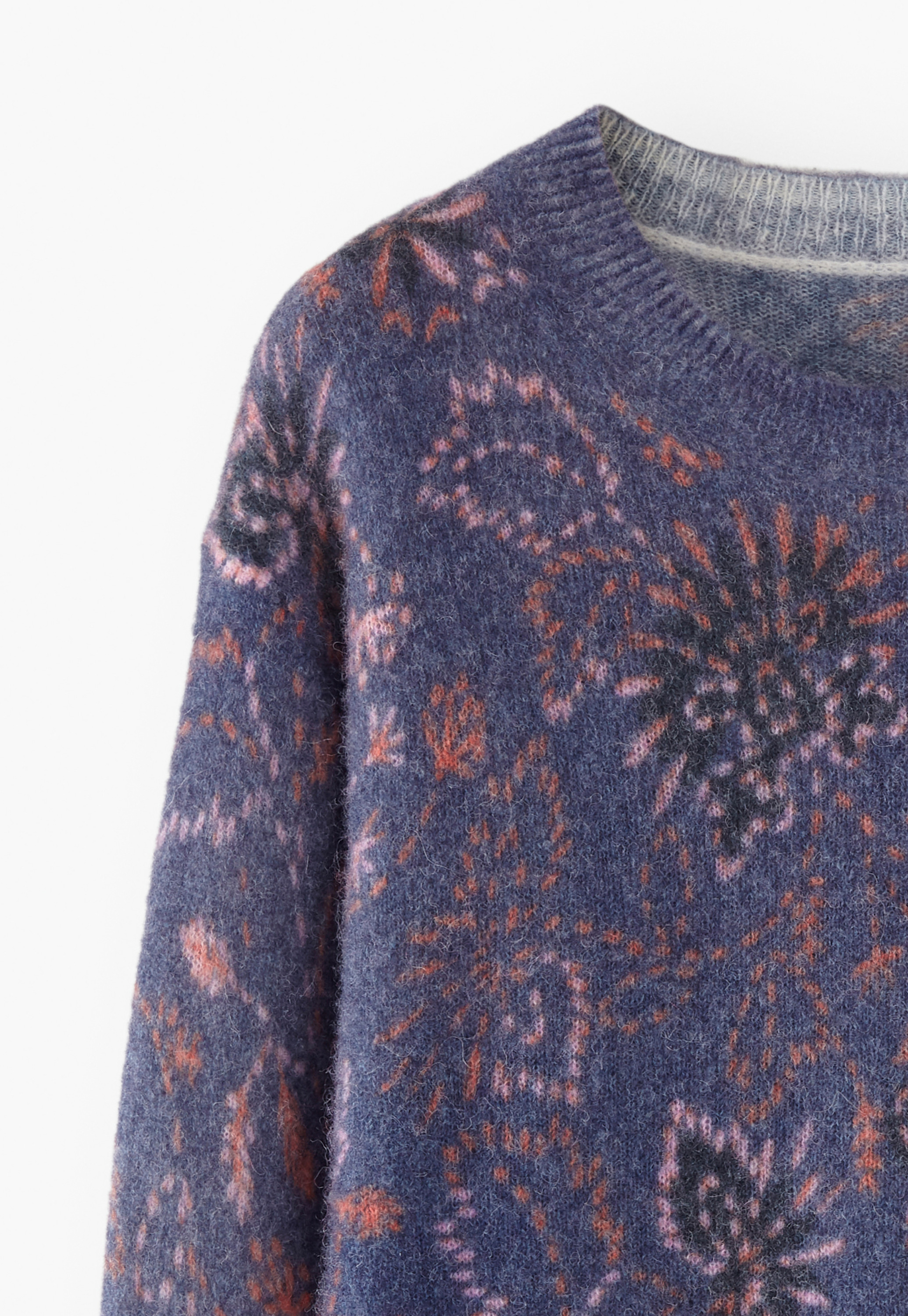echeveria alpaca wool trip jkt navy サイズ2 Wrap London - Alpaca-blend printed sweater