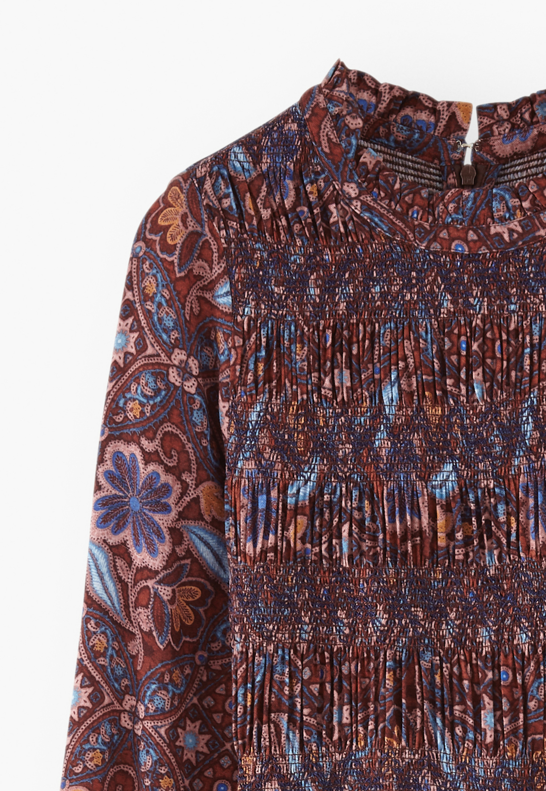 LONDON TRADITION 美品 Wrap London - Printed shirring viscose dress