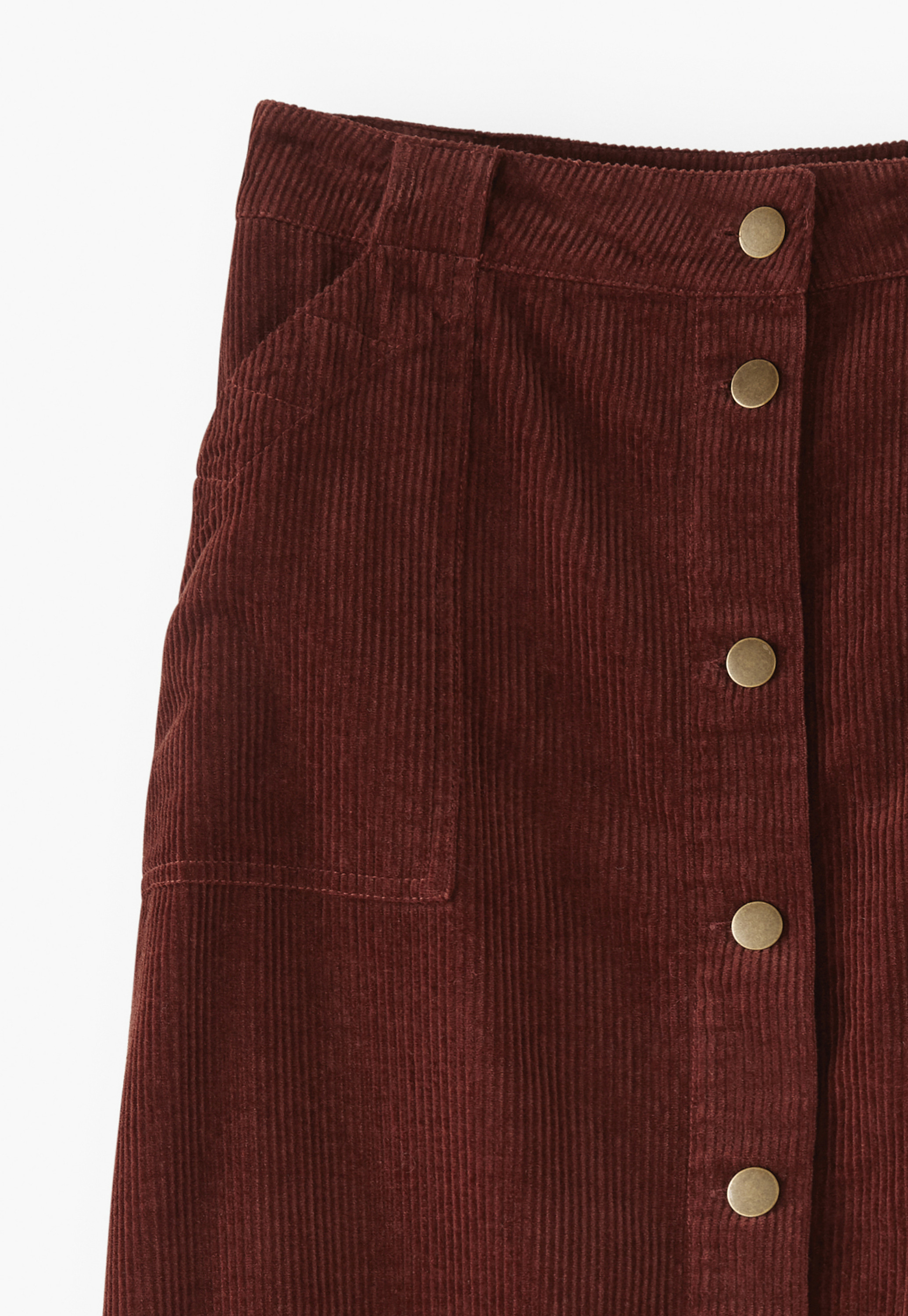 【WOOHWA】ANNA BUTTON WRAP SK Button Wrap Skirt