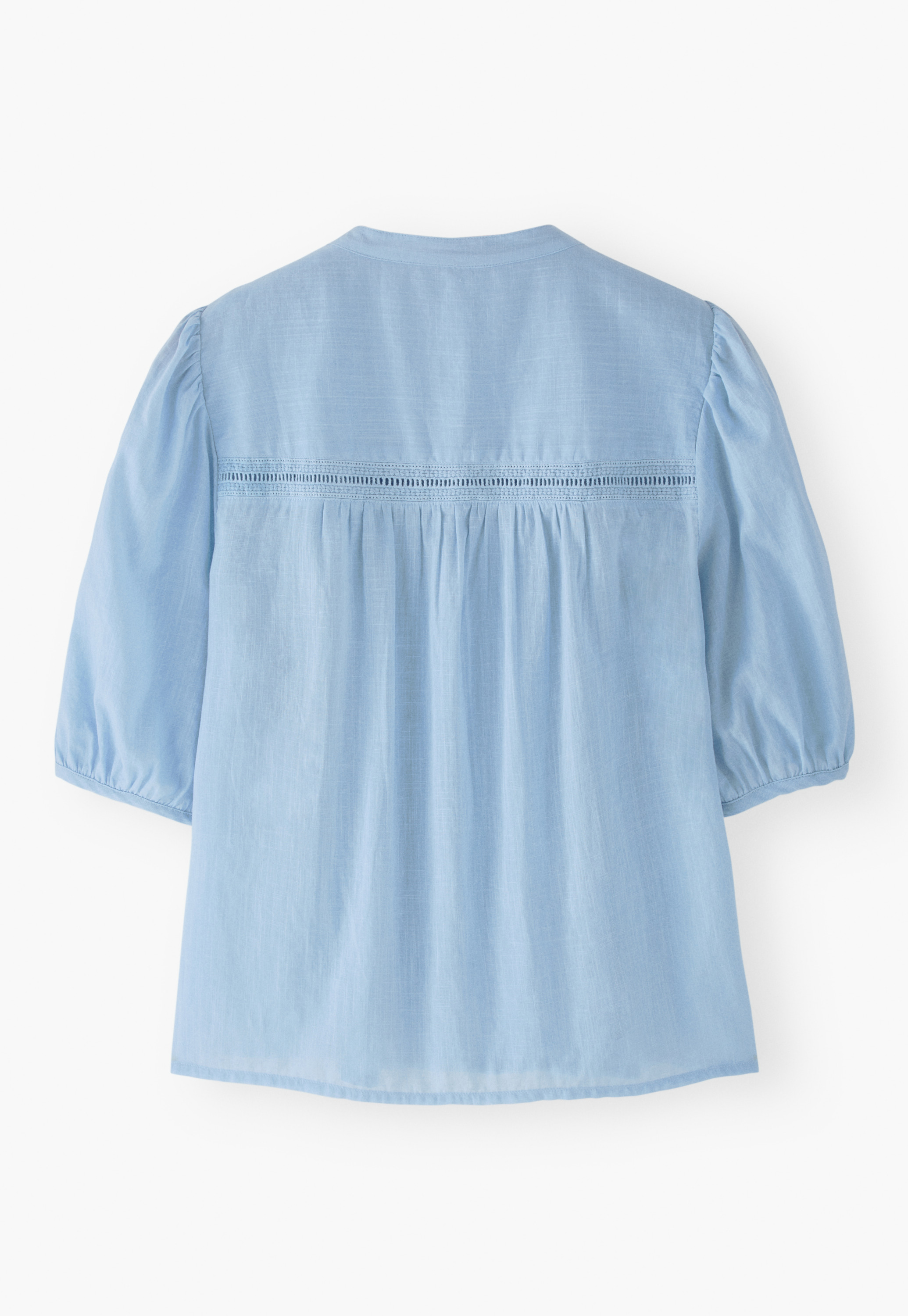 Wrap London - Cotton pintuck blouse