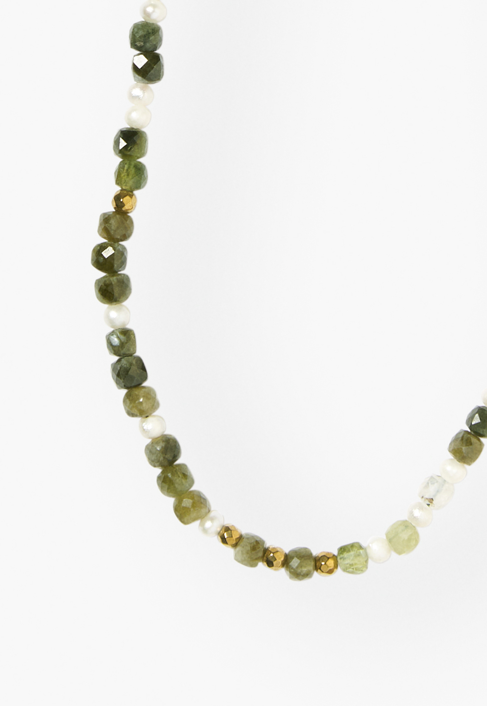 【TATIANA】Apink銀紙着用★Green Mix Coin Beads Necklace Buy Mint Green Stone String Necklace