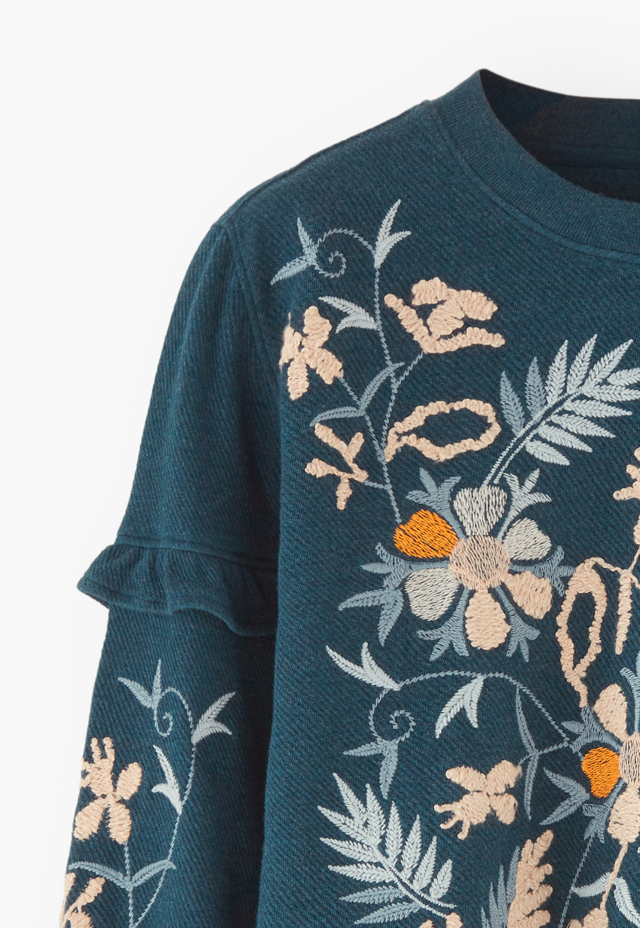 Wrap London - Embroidered cotton jersey sweatshirt