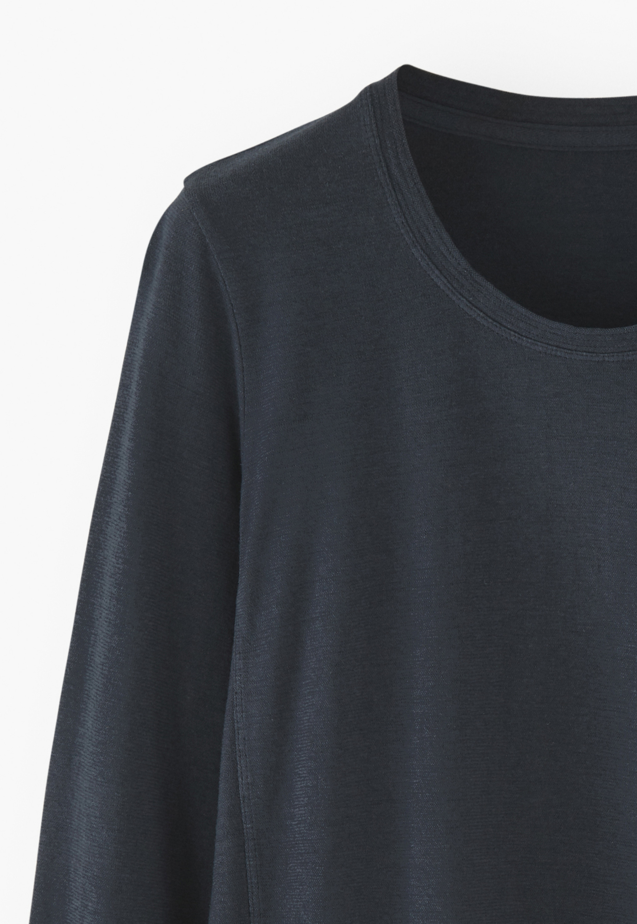 Wrap London - Long-sleeved hemp & cotton jersey top