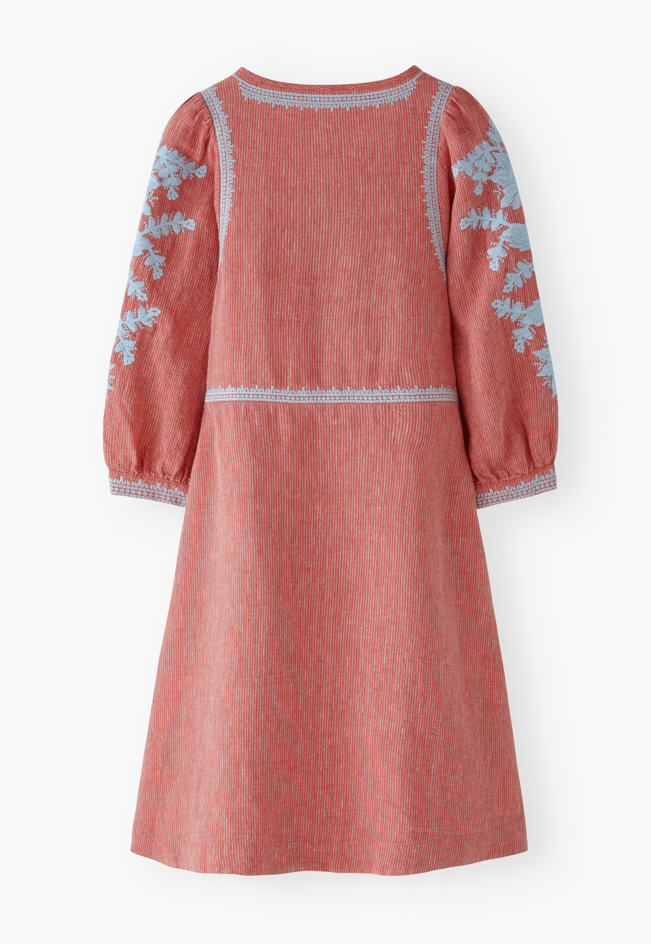 tahari embroidered fit and flare dress Embroidered linen dress – Avanel Couture