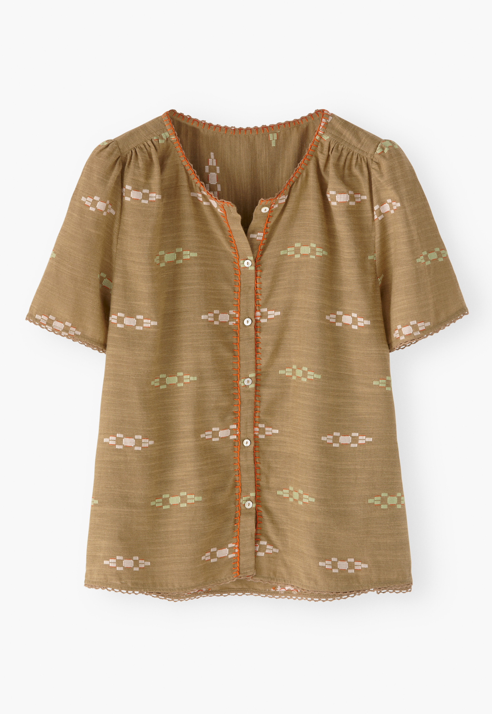Wrap London - Cotton jacquard blouse