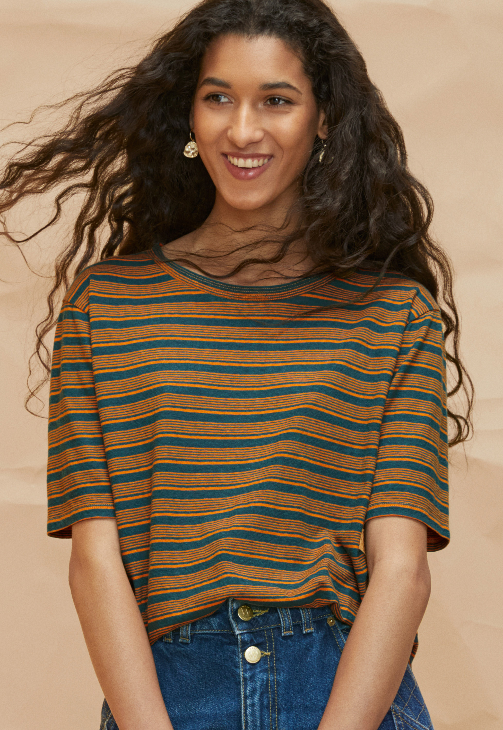 Wrap London - Striped hemp & organic cotton T-shirt