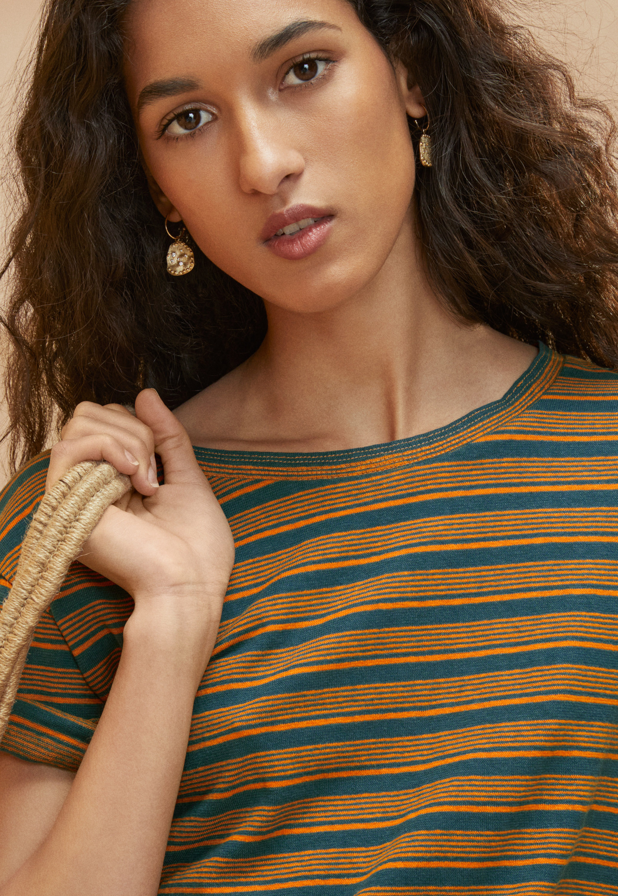 Wrap London - Striped hemp & organic cotton T-shirt