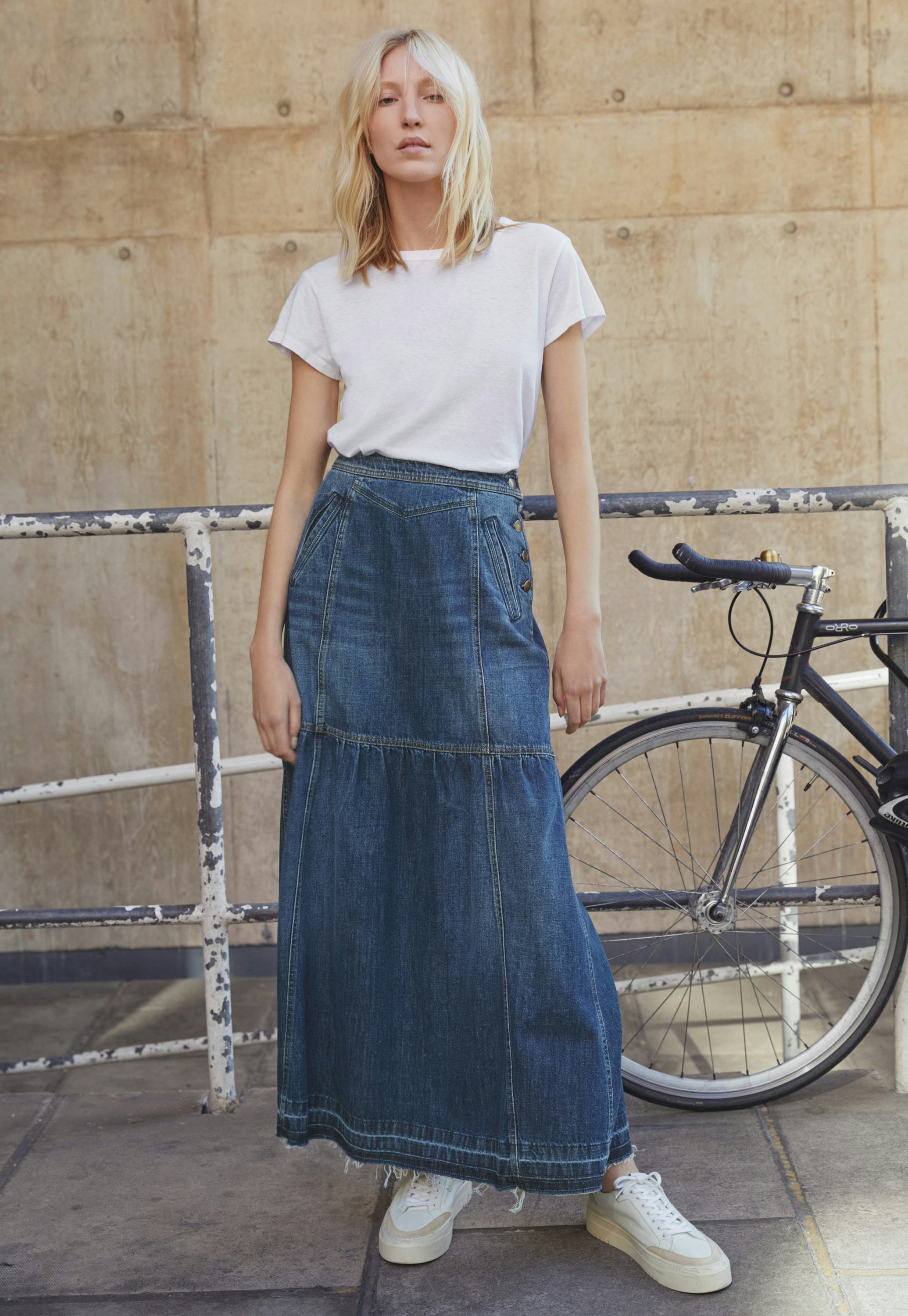 Wrap London Denim maxi-skirt - Main Image