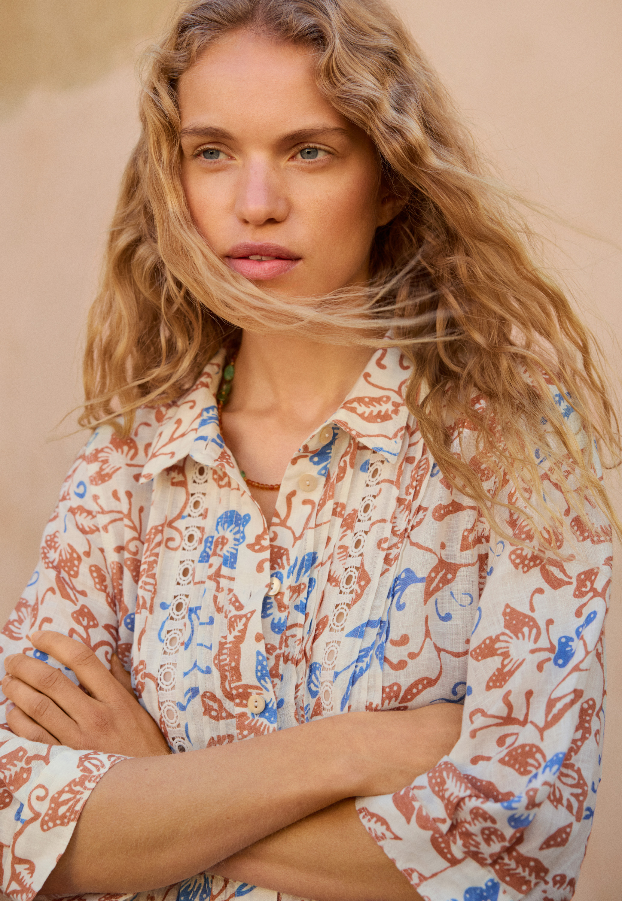 Wrap London - Printed linen dress