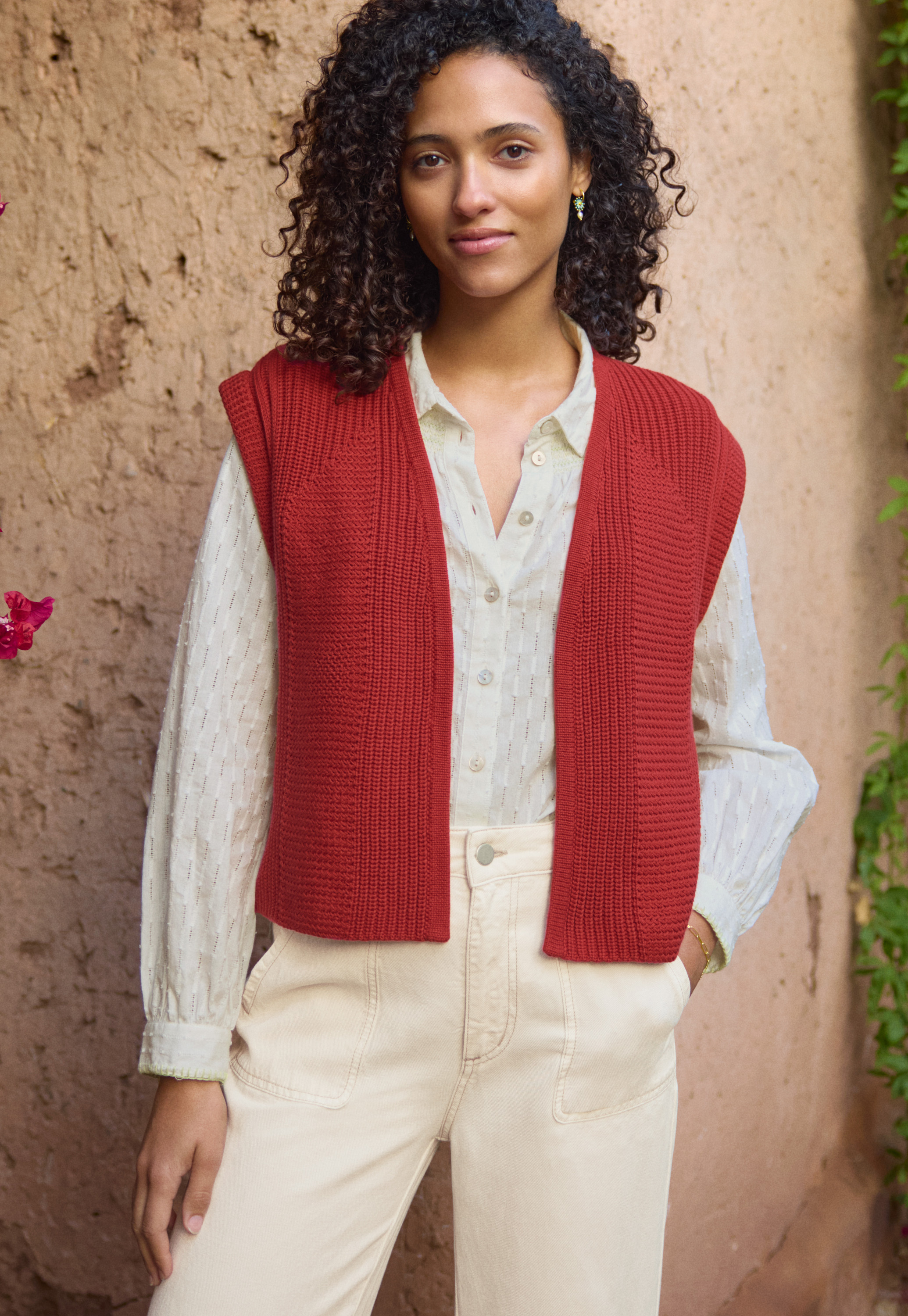 Wrap London - Organic cotton knitted gilet