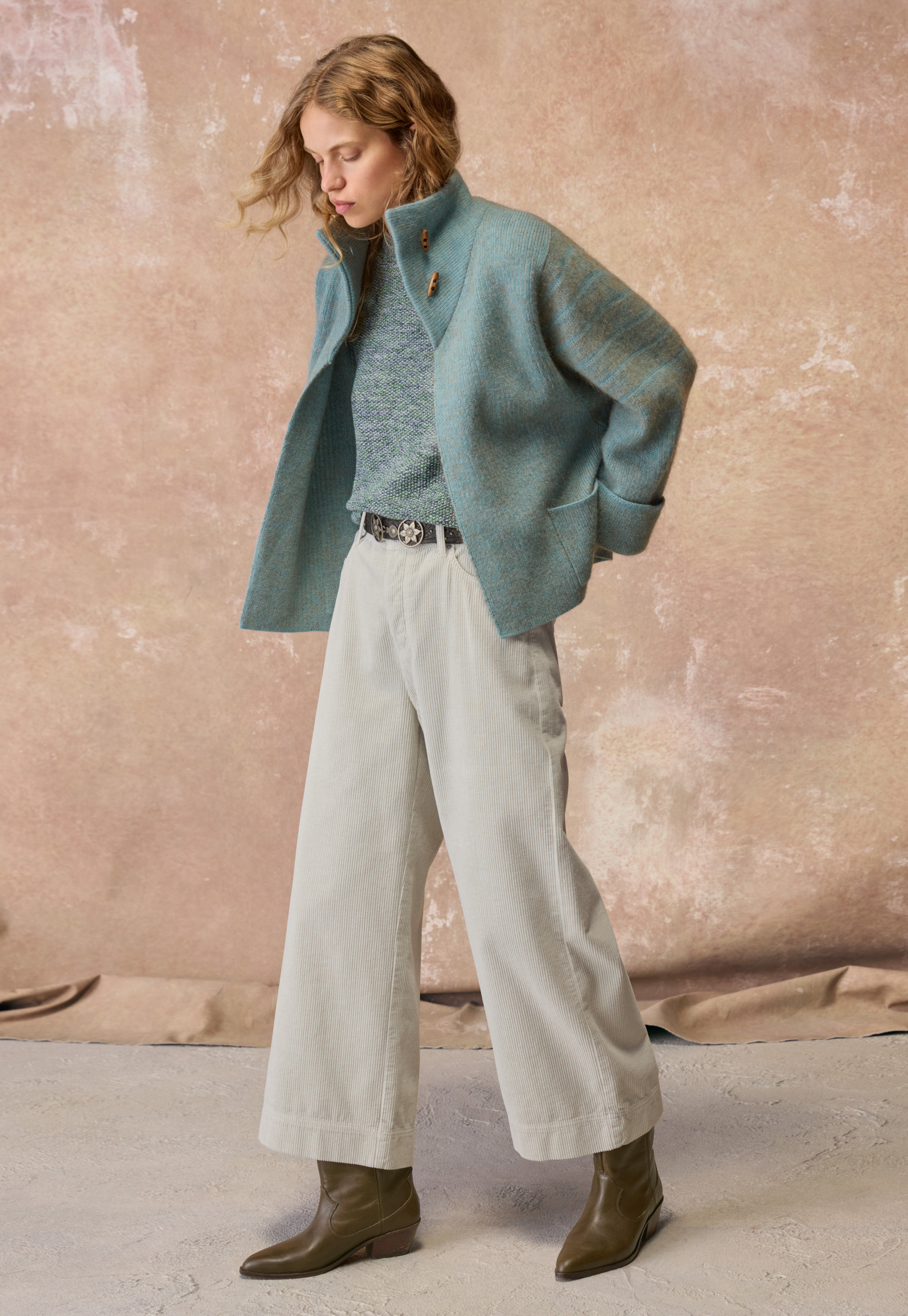 関税込 CELINE striped scarf in chunky mohair and wool STRIPED SCARF IN CHUNKY MOHAIR AND WOOL - OFF WHITE
