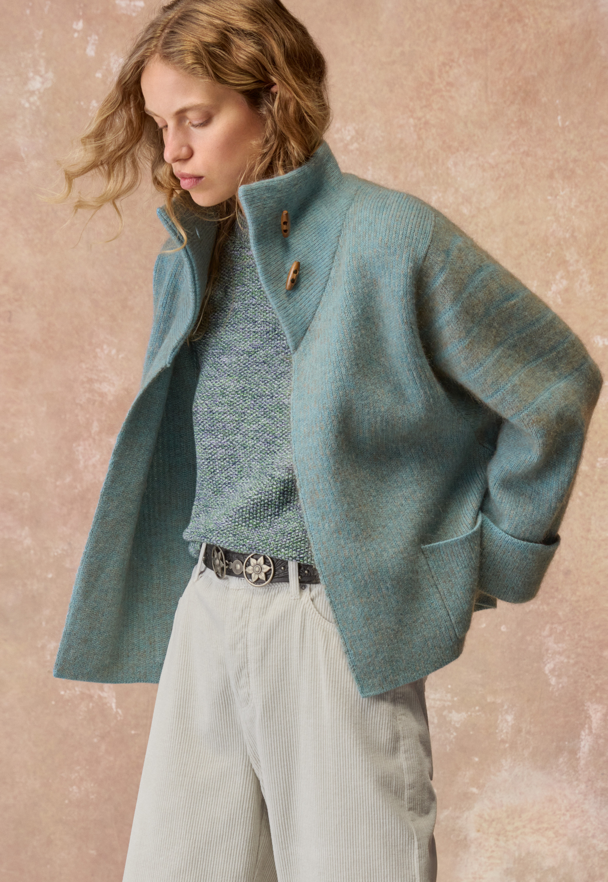 Wrap London - Wool & mohair-blend knitted jacket