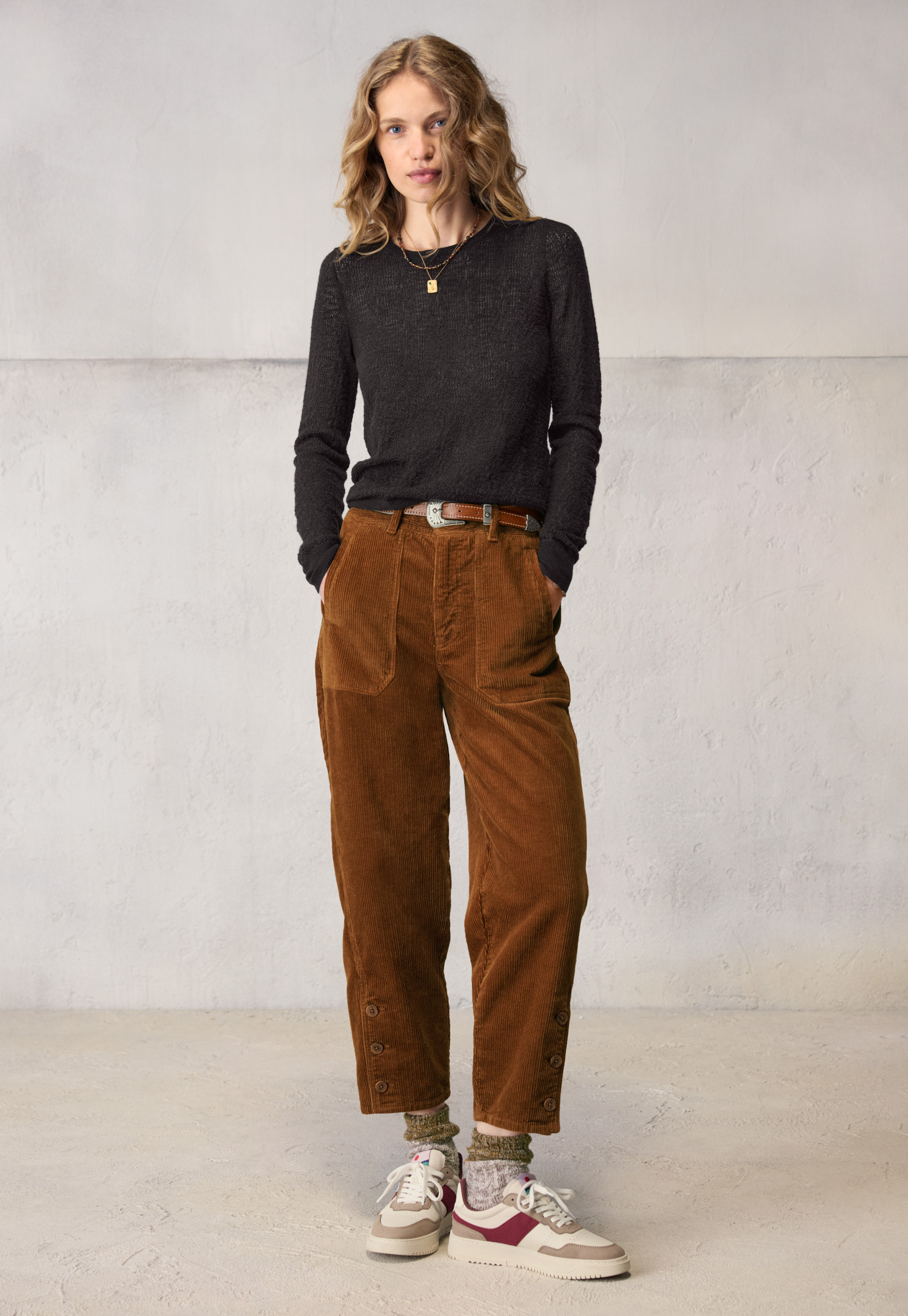 Wrap London - Wool lace-knit sweater
