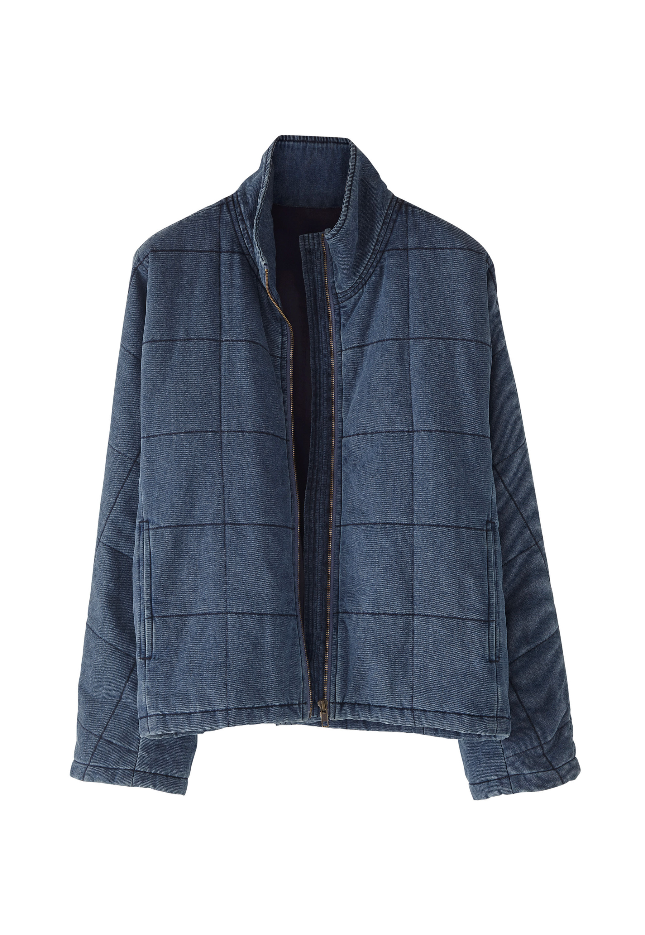 Indigo quilted jacket Clearance