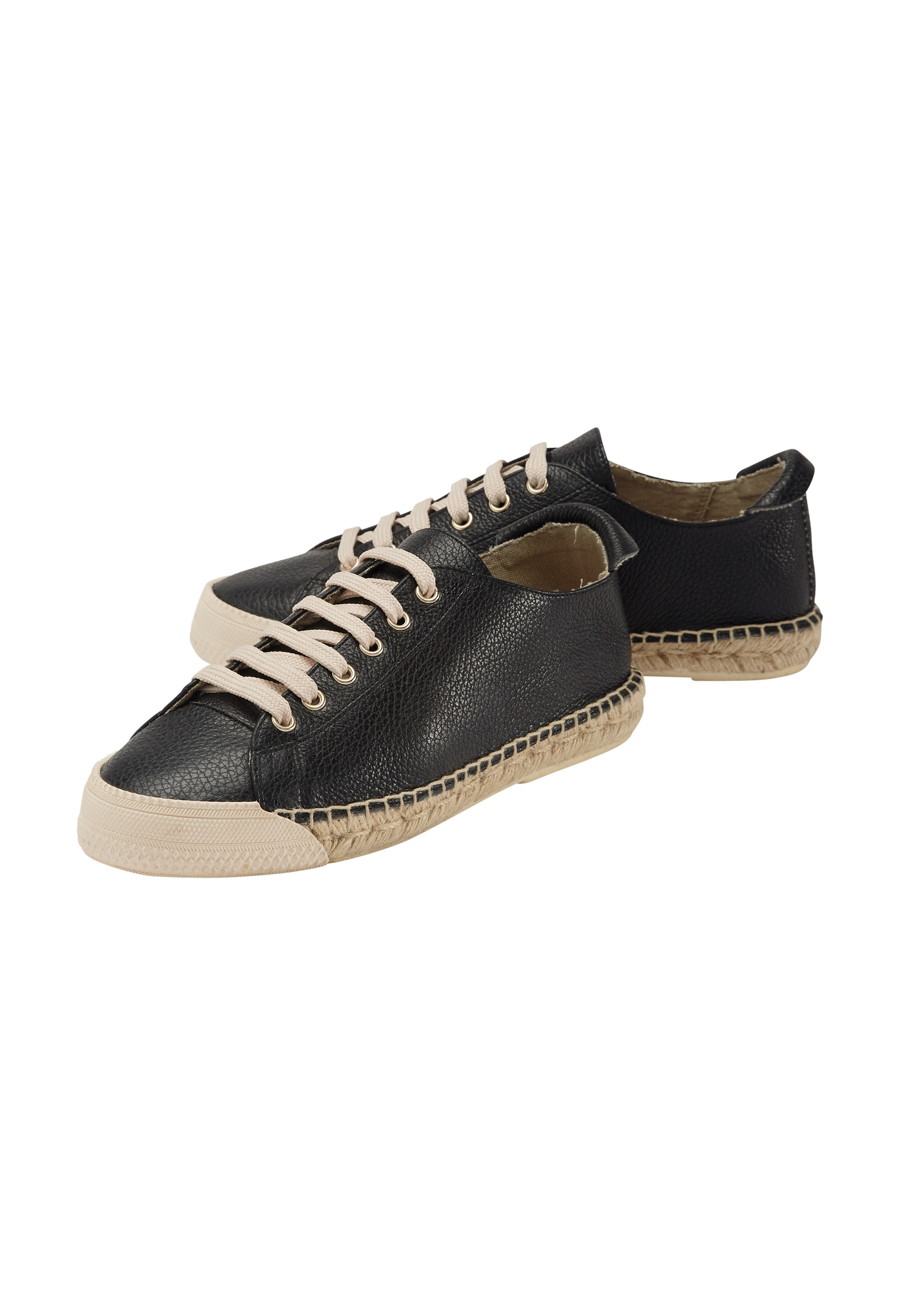 black espadrille trainers