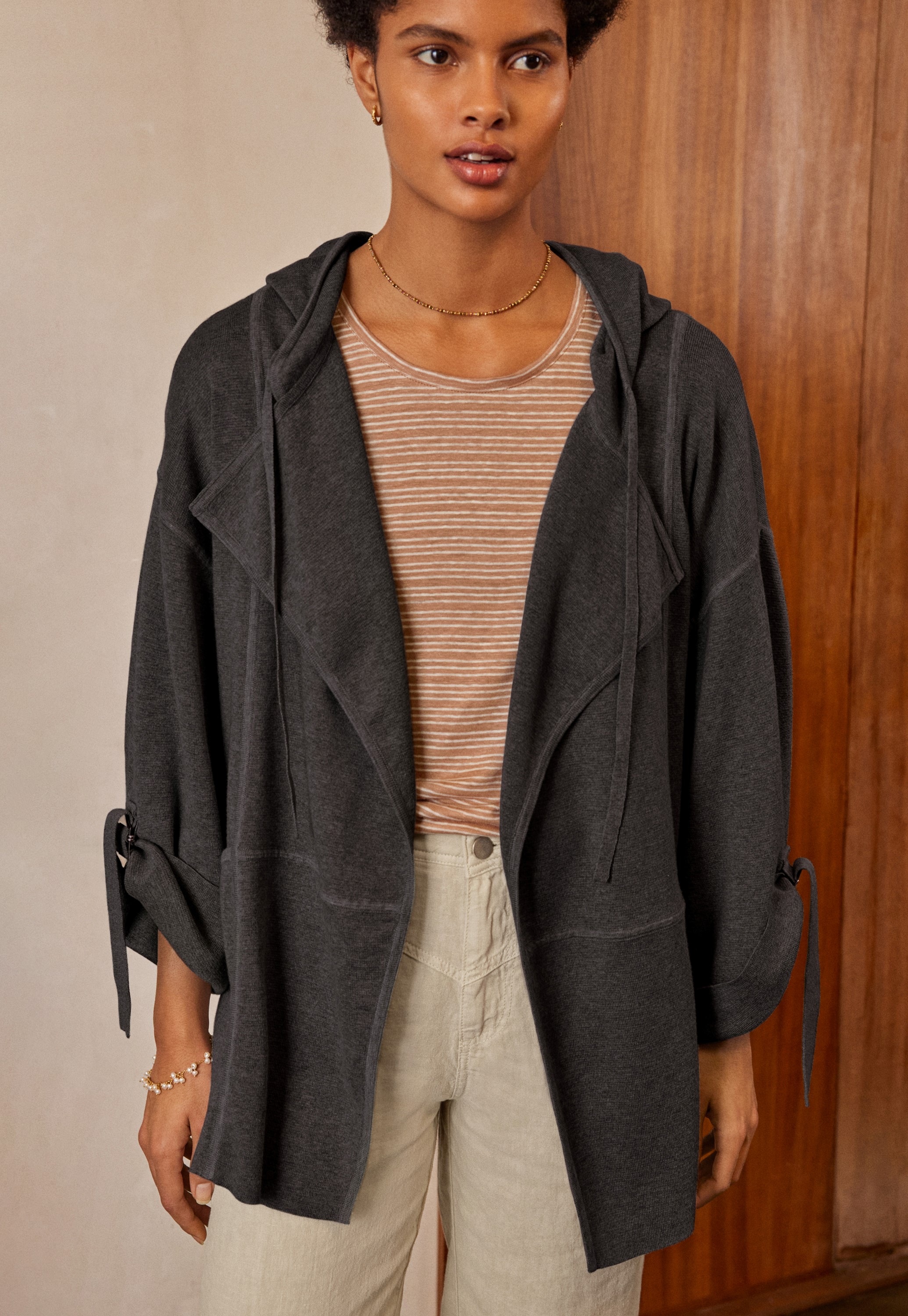 knitted cotton jacket