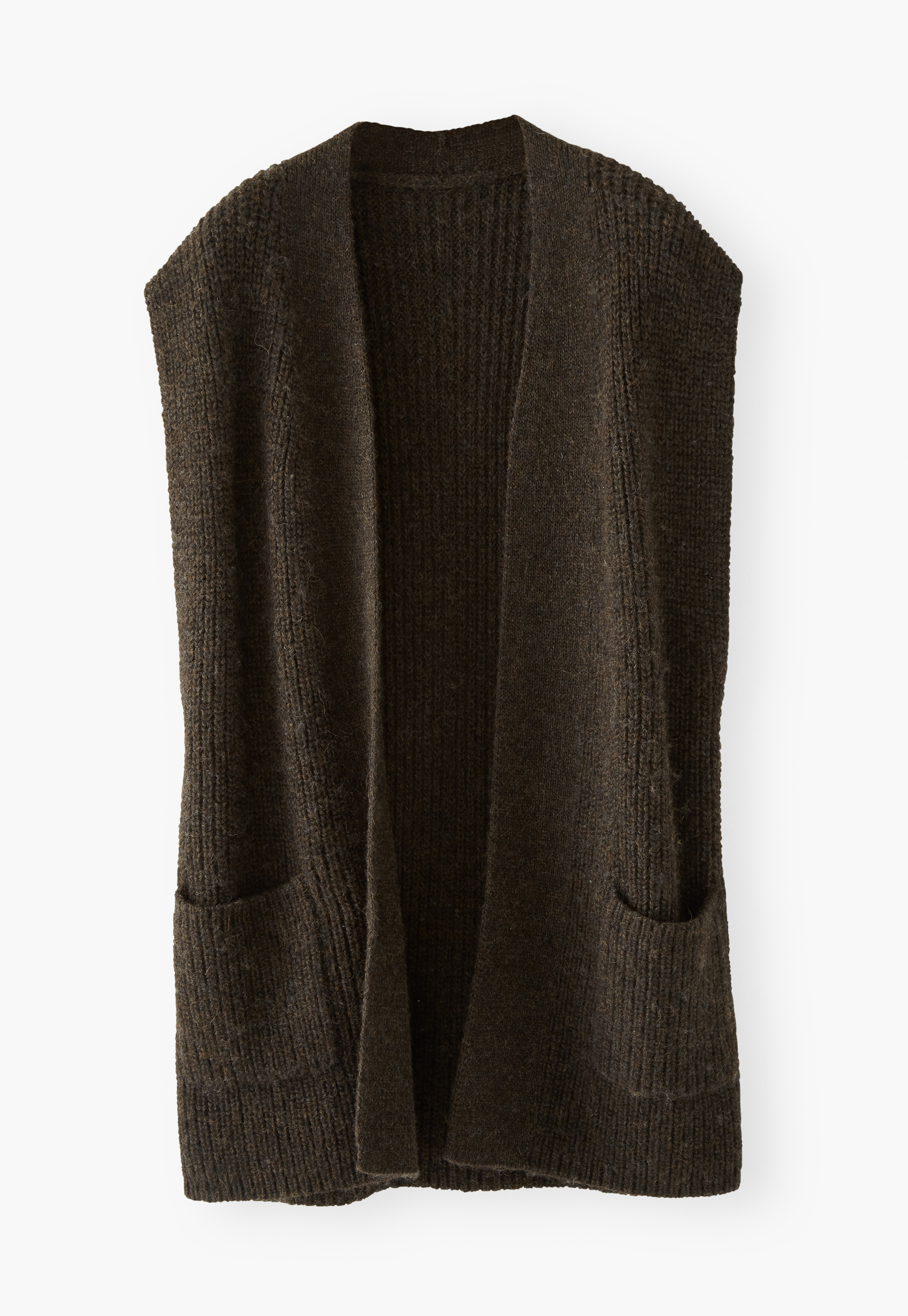 Alpaca \u0026 Wool Sleeveless Cardigan