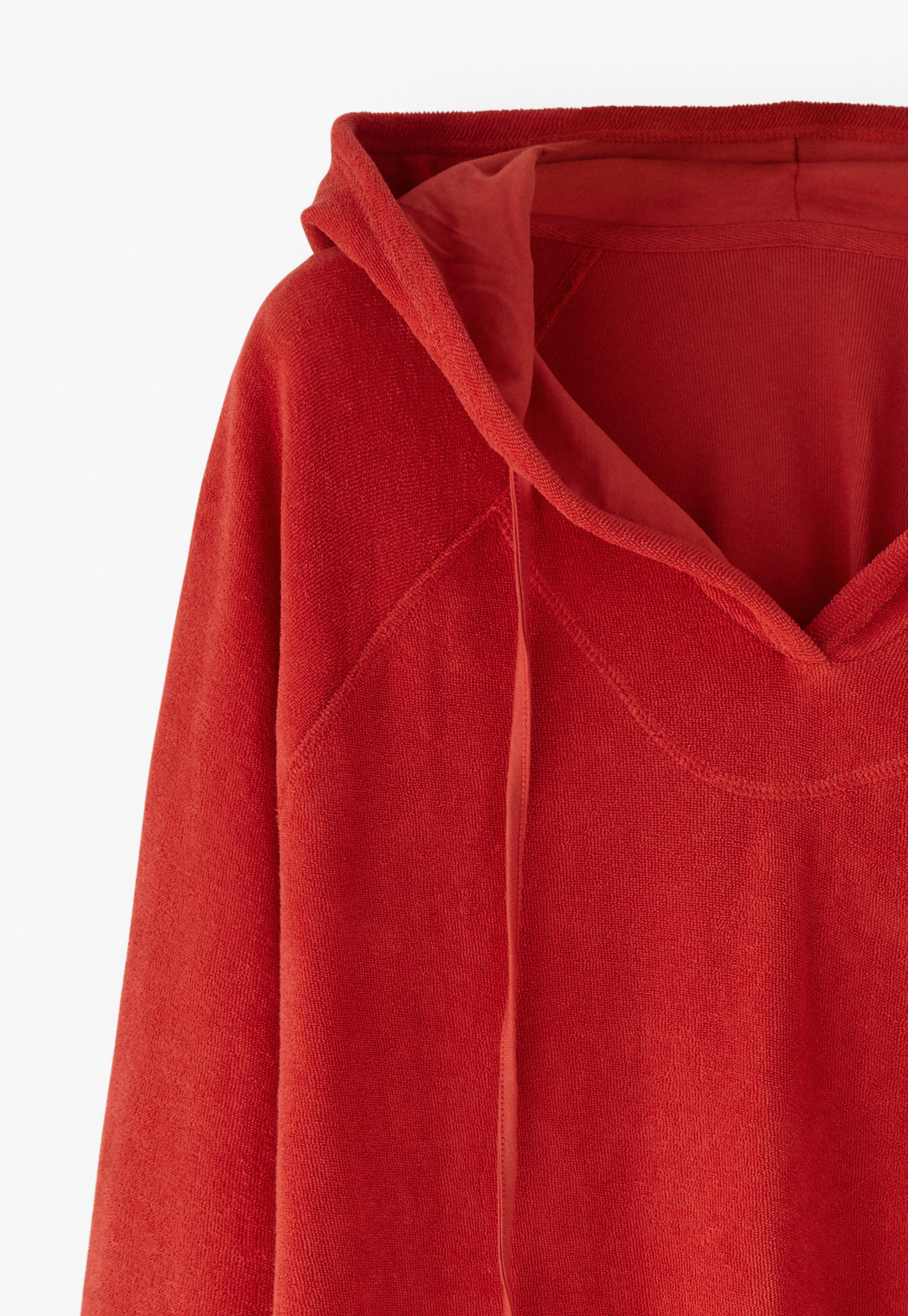 Wrap London - Cotton towelling hooded sweatshirt