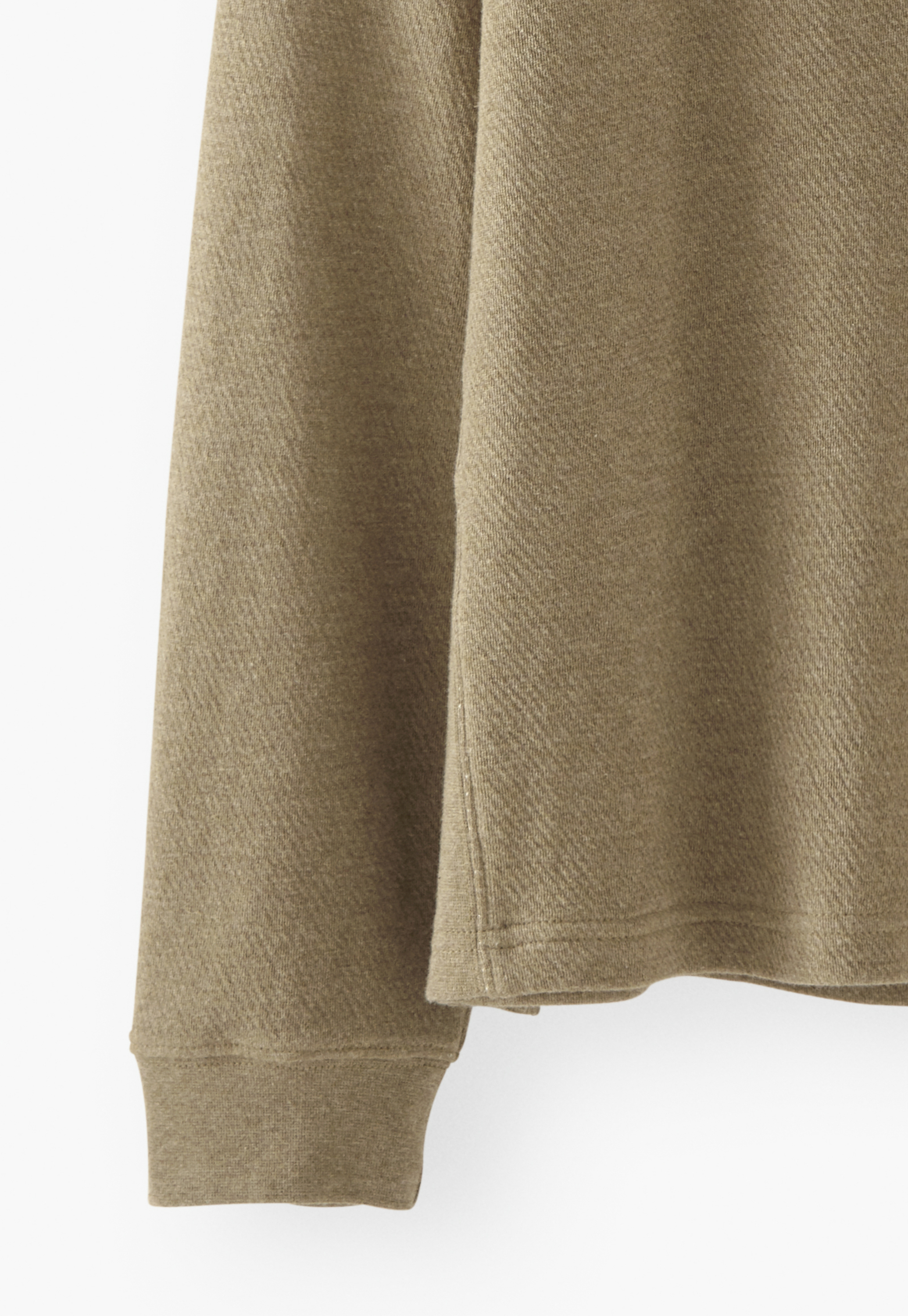 Wrap London - Cotton jersey half-placket sweatshirt
